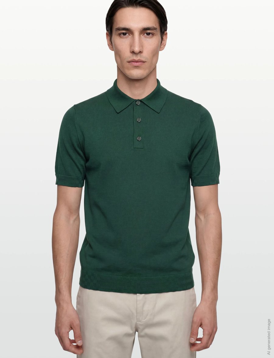 Burberry - KIERAN - kootud polosärgid - dark green - 3