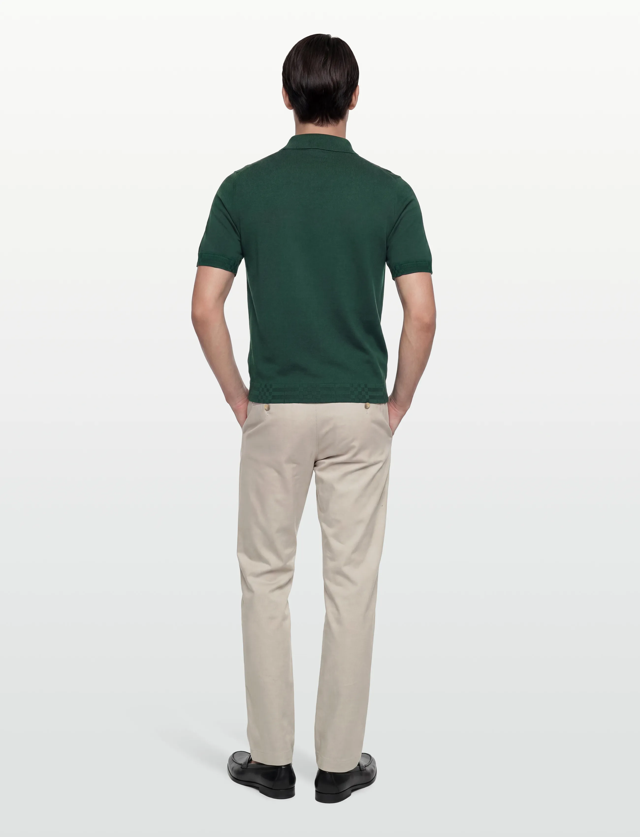 Burberry - KIERAN - kootud polosärgid - dark green - 4