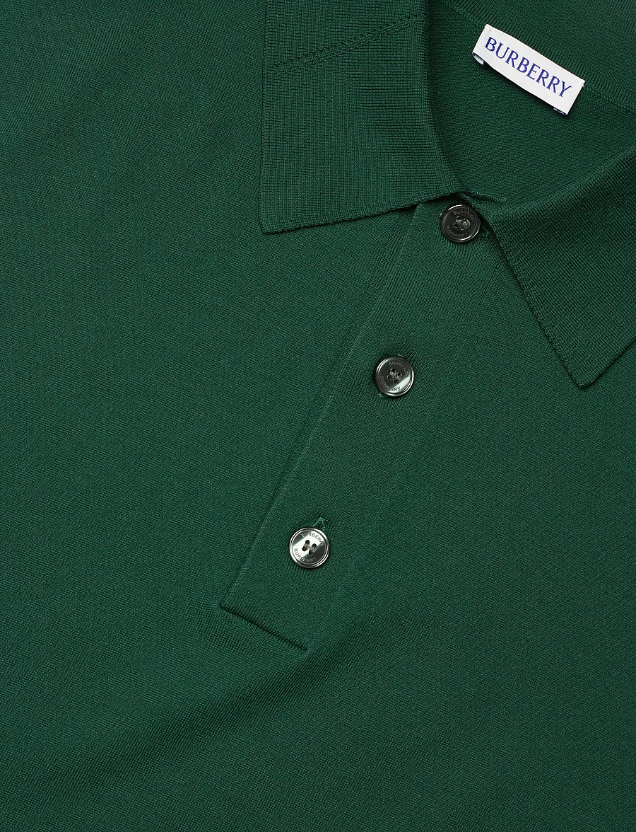 Burberry - KIERAN - kootud polosärgid - dark green - 5