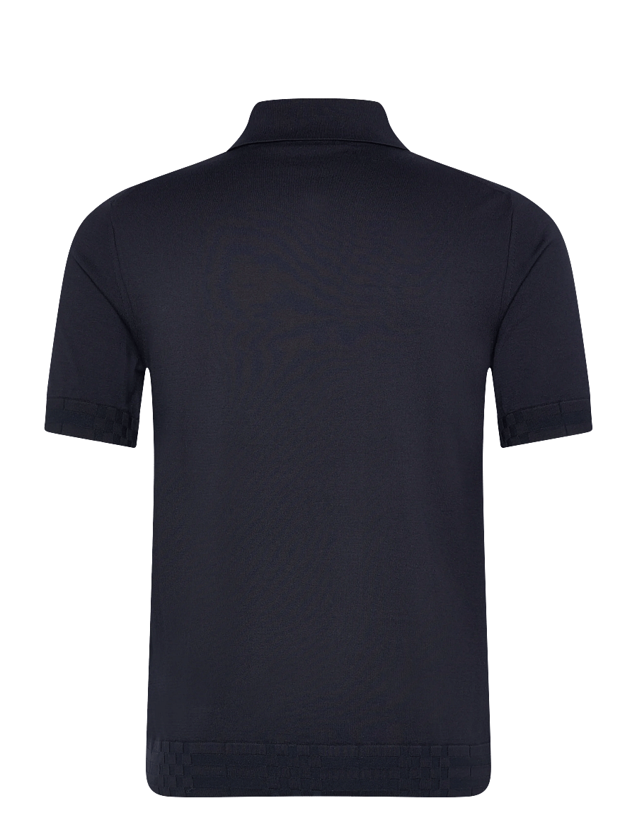 Burberry - KIERAN - stickade pikéer - navy - 2