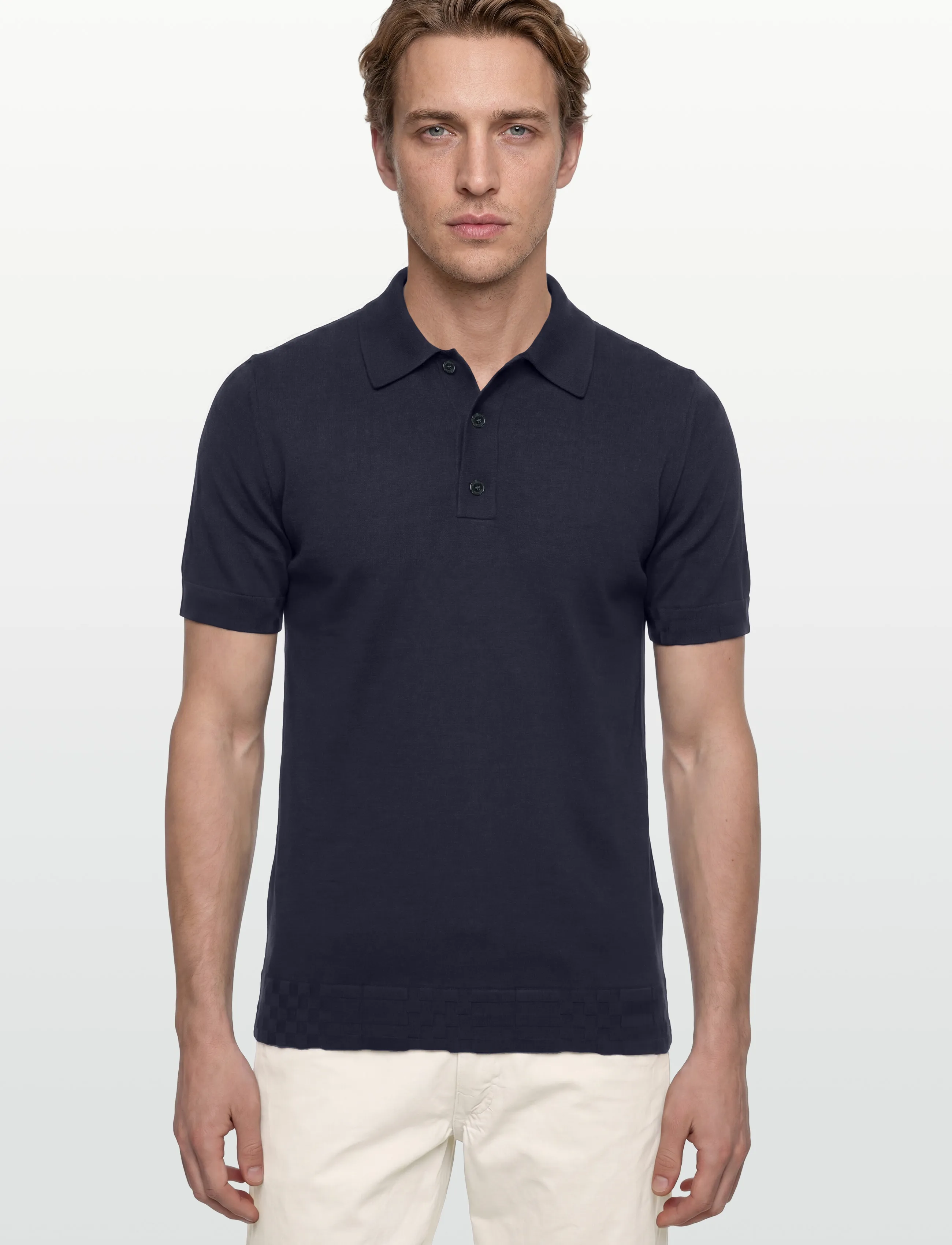 Burberry - KIERAN - prjónaðir pólóbolir - navy - 3
