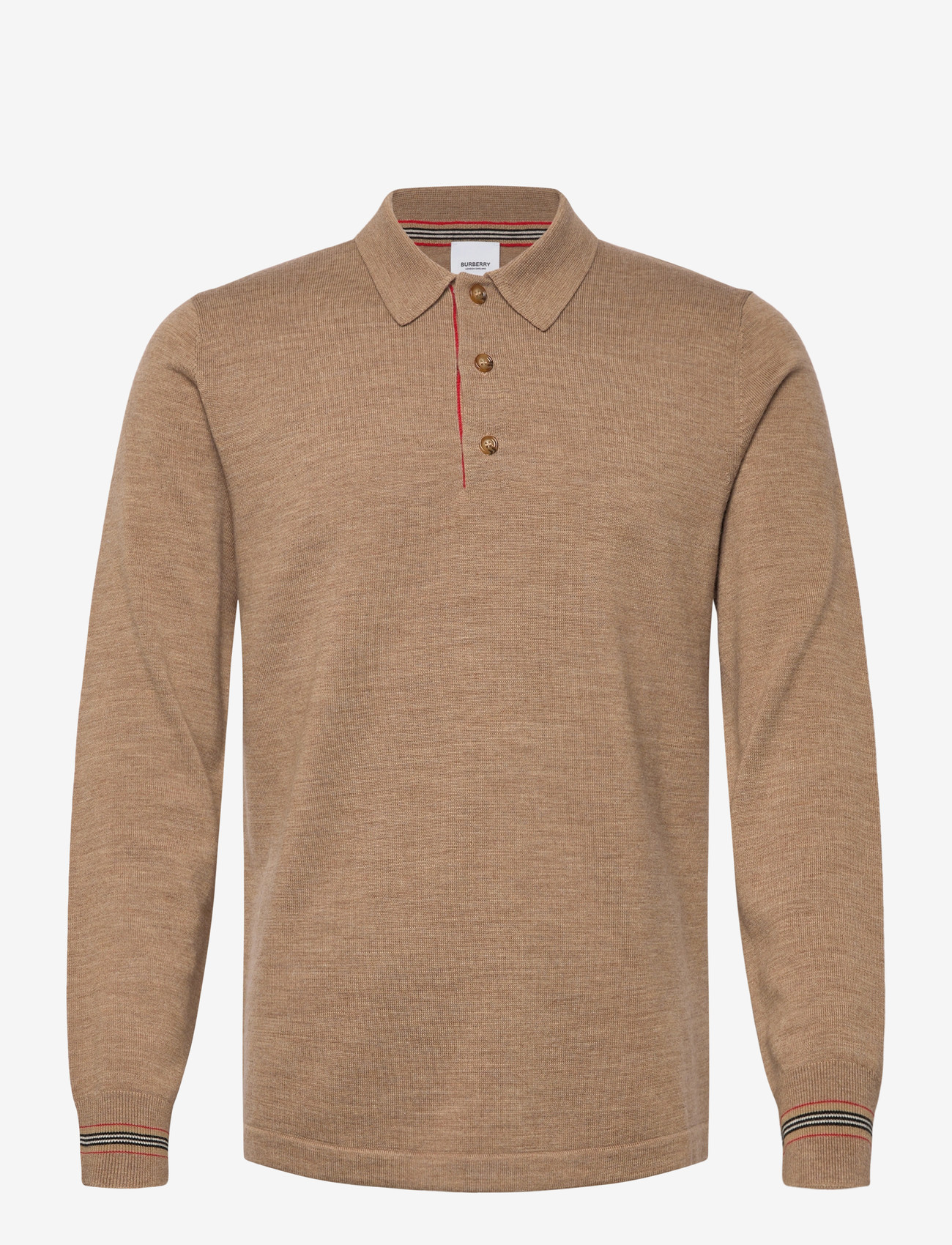 Burberry - PACE - polos en tricot - camel melange - 0