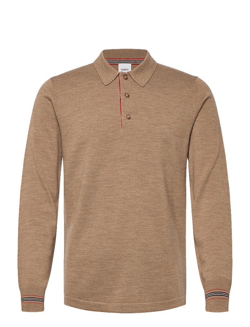Burberry - PACE - polos en tricot - camel melange - 0