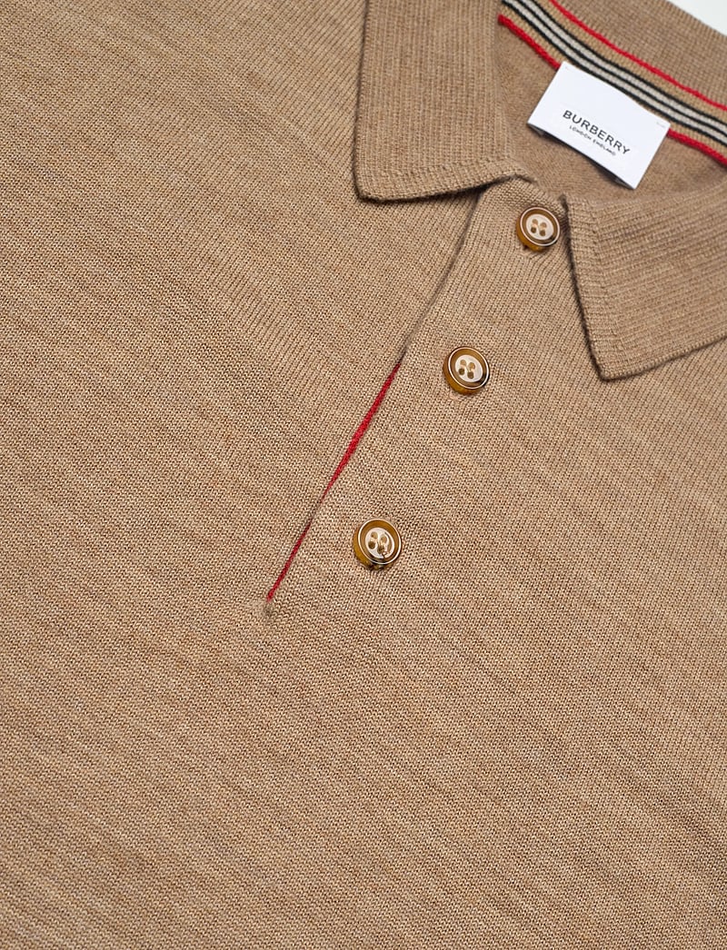 Burberry - PACE - polos en tricot - camel melange - 2