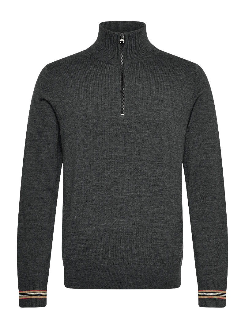 Burberry - ITTER - half zip - dark grey melange - 0