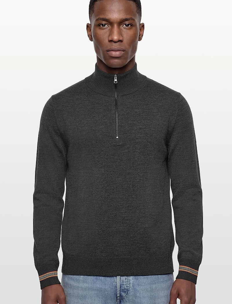 Burberry - ITTER - half zip - dark grey melange - 3