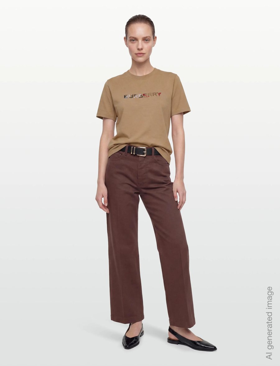 Burberry - MAUD EMB - t-särgid ja alussärgid - archive beige - 0