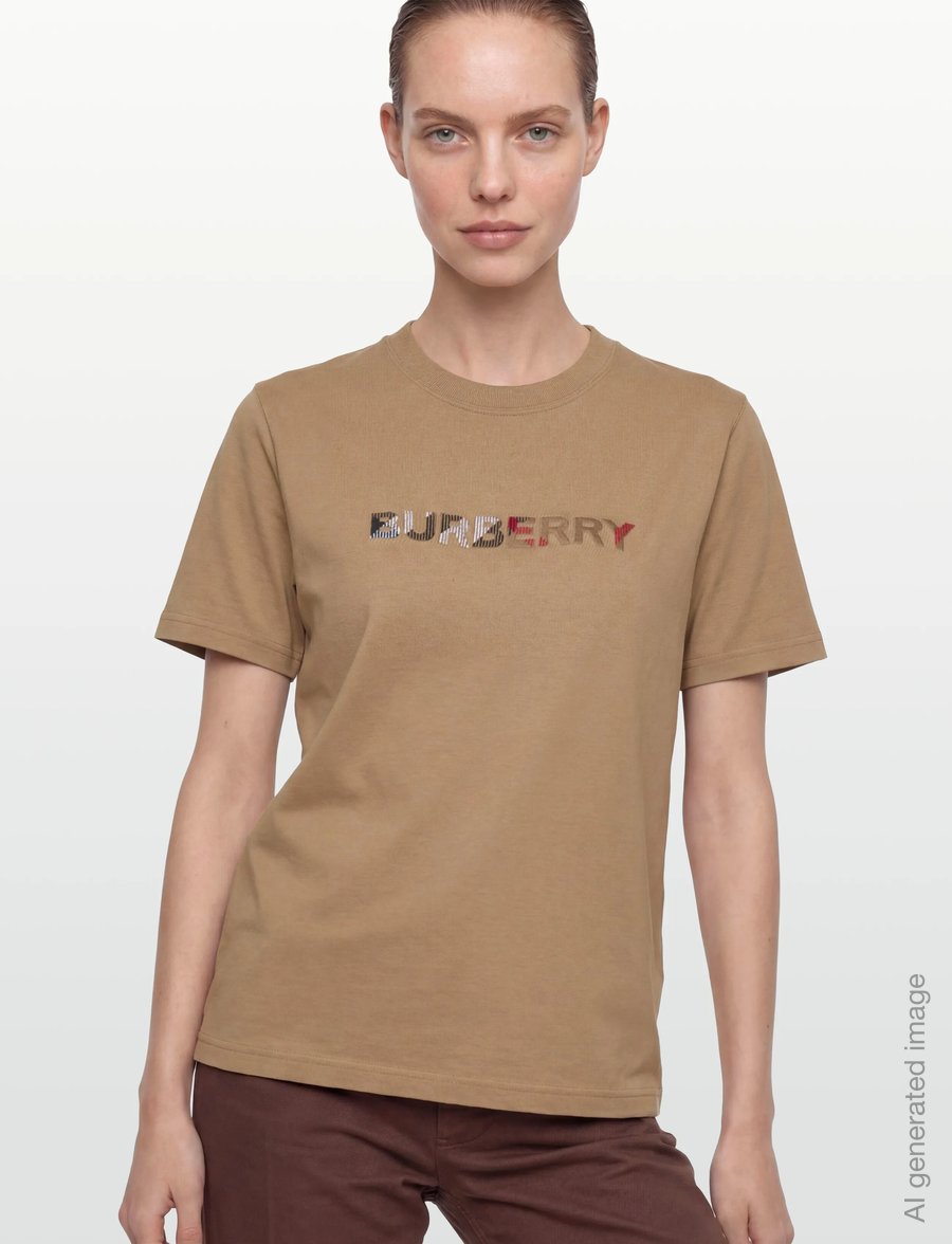 Burberry - MAUD EMB - t-särgid ja alussärgid - archive beige - 3