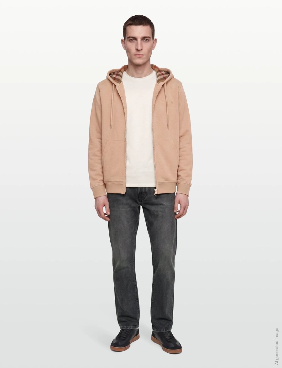 Burberry - HOVE EMB - kapuzenpullover - soft fawn - 0