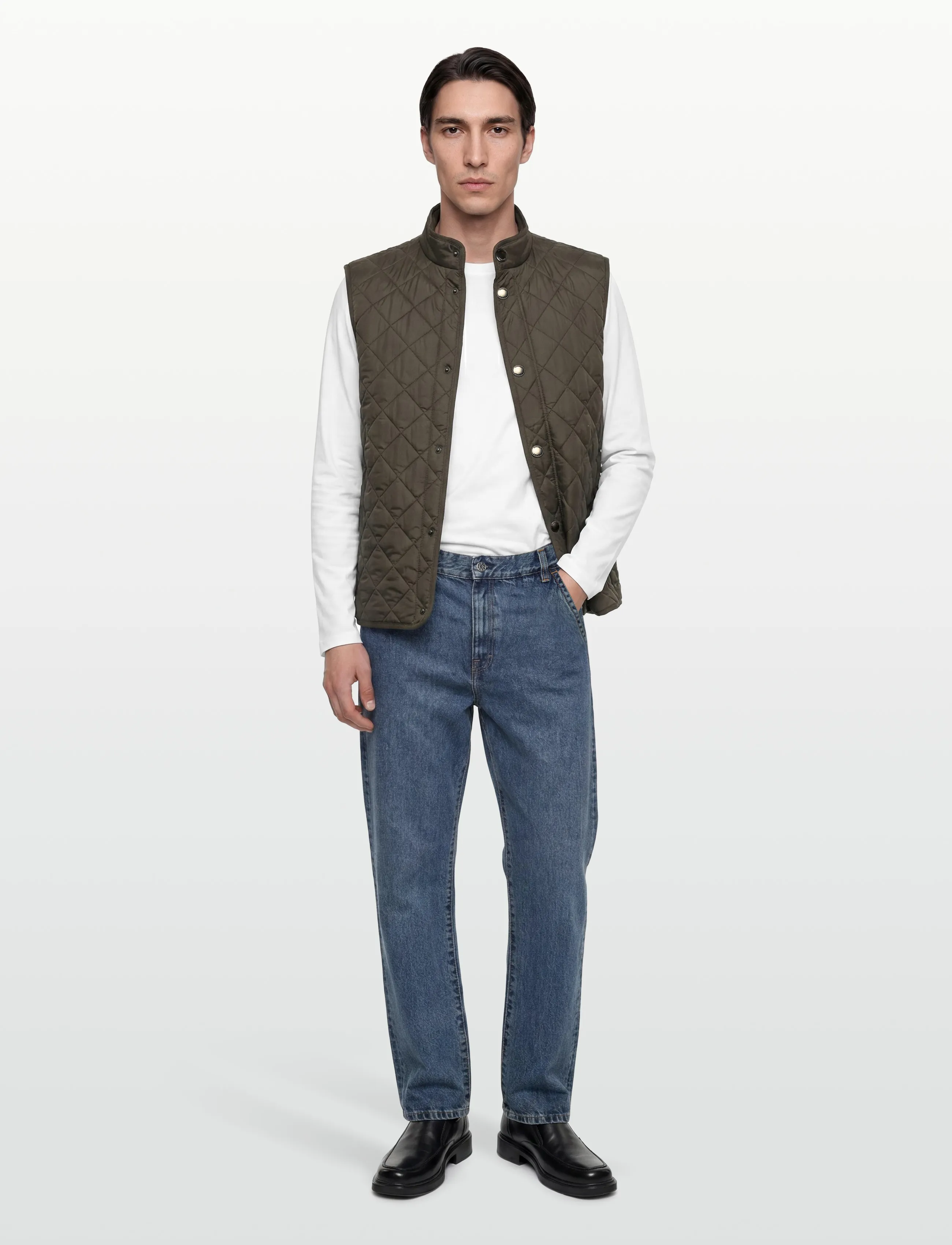Burberry Broxbourne, M, Designer, Khakigrün - Westen, Männerswear