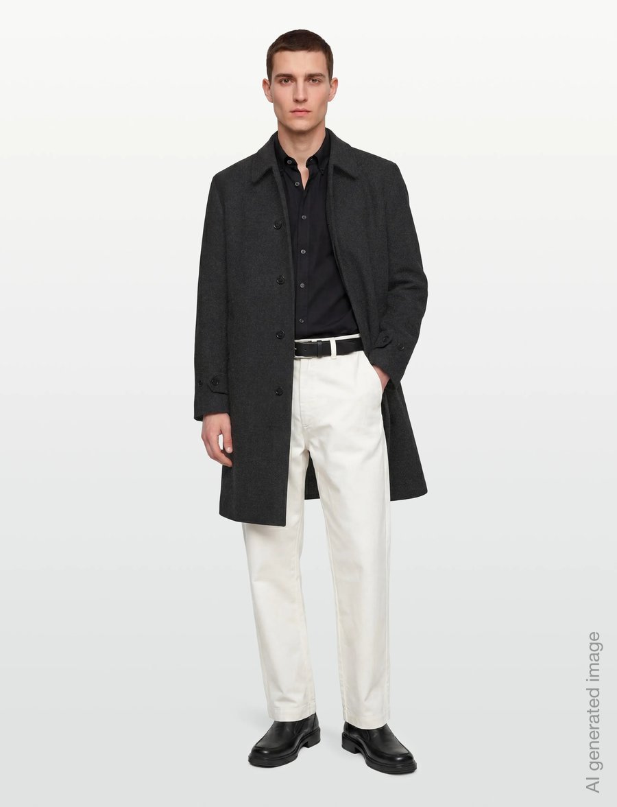 Burberry - SUTTON - ullrockar - dark charcoal mel - 0