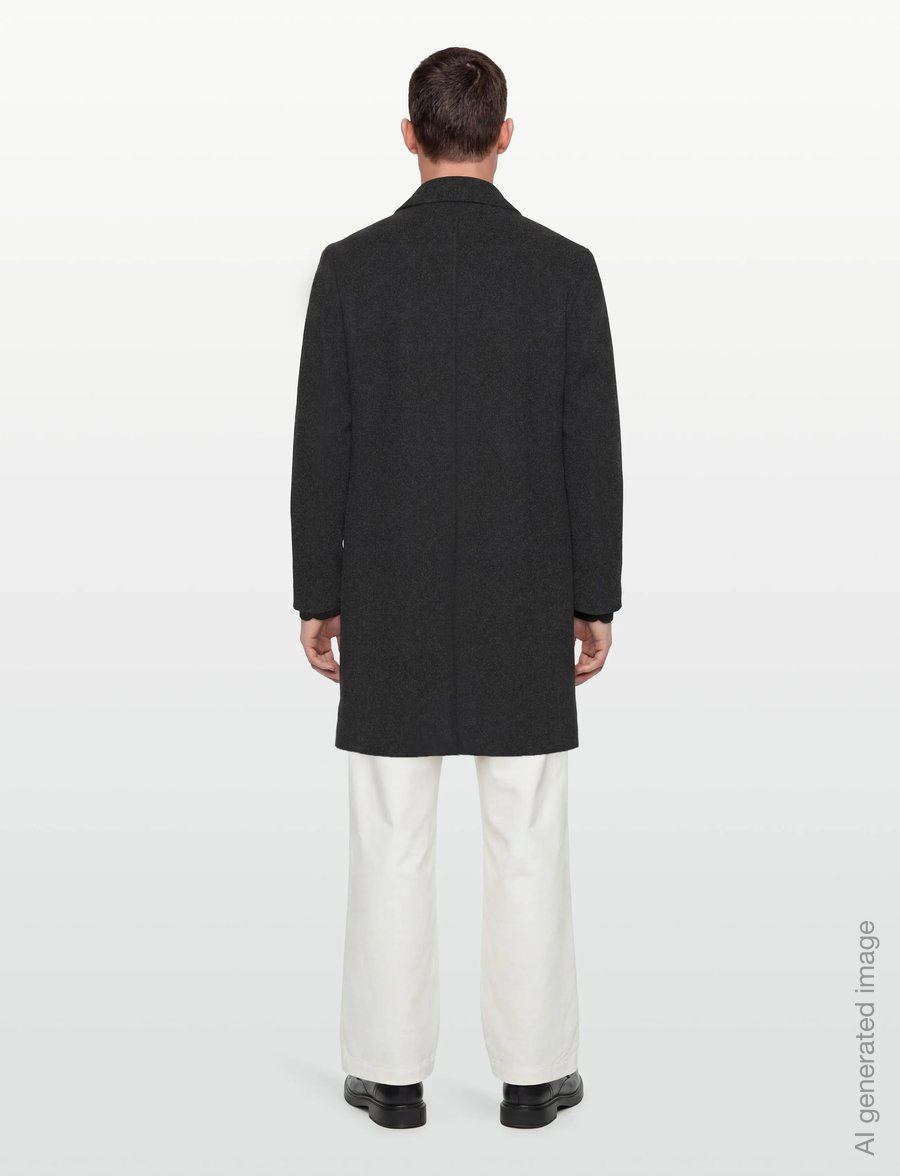 Burberry - SUTTON - ullrockar - dark charcoal mel - 4