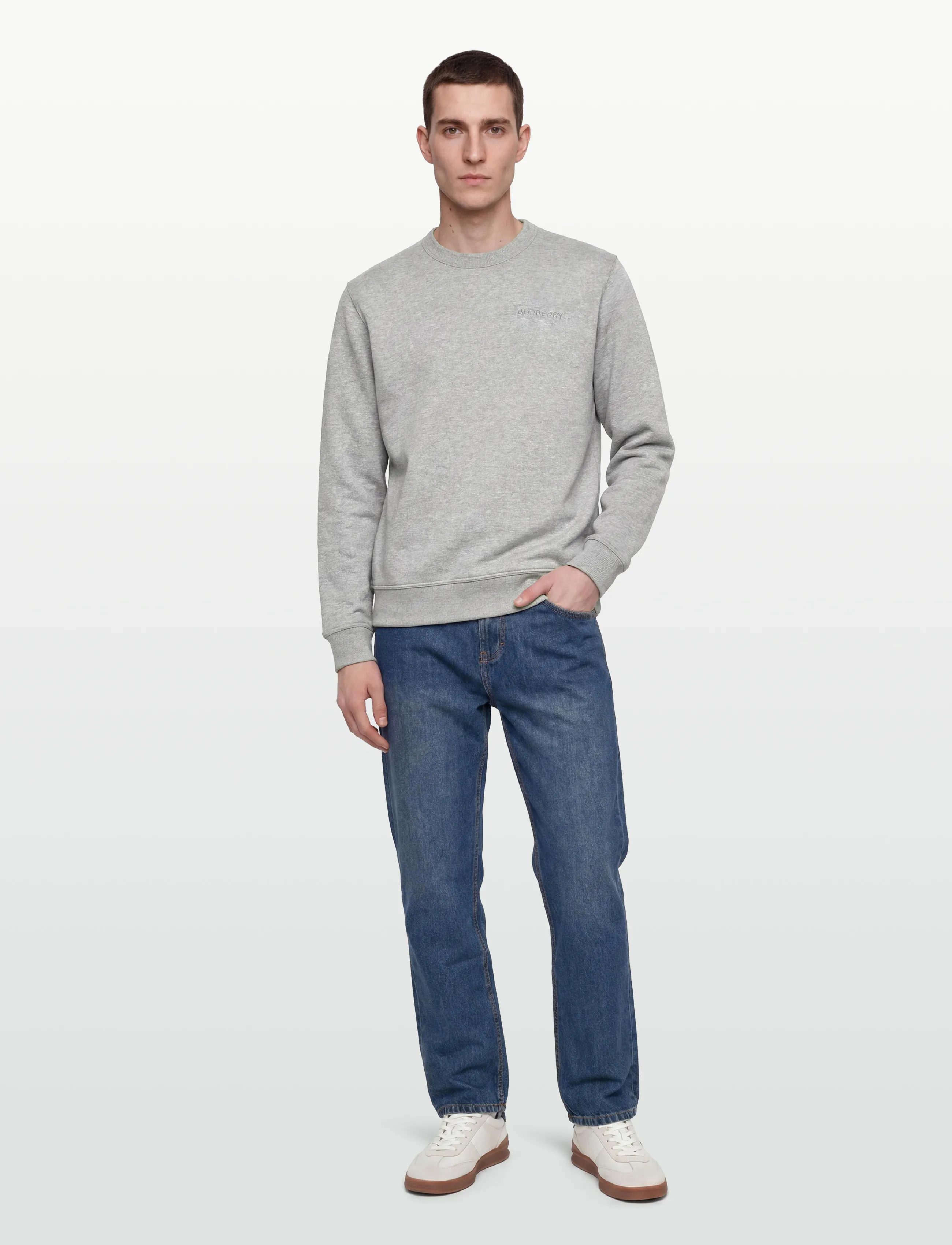 Burberry FAWSON EMB - Clothing - PALE GREY MELANGE / grey