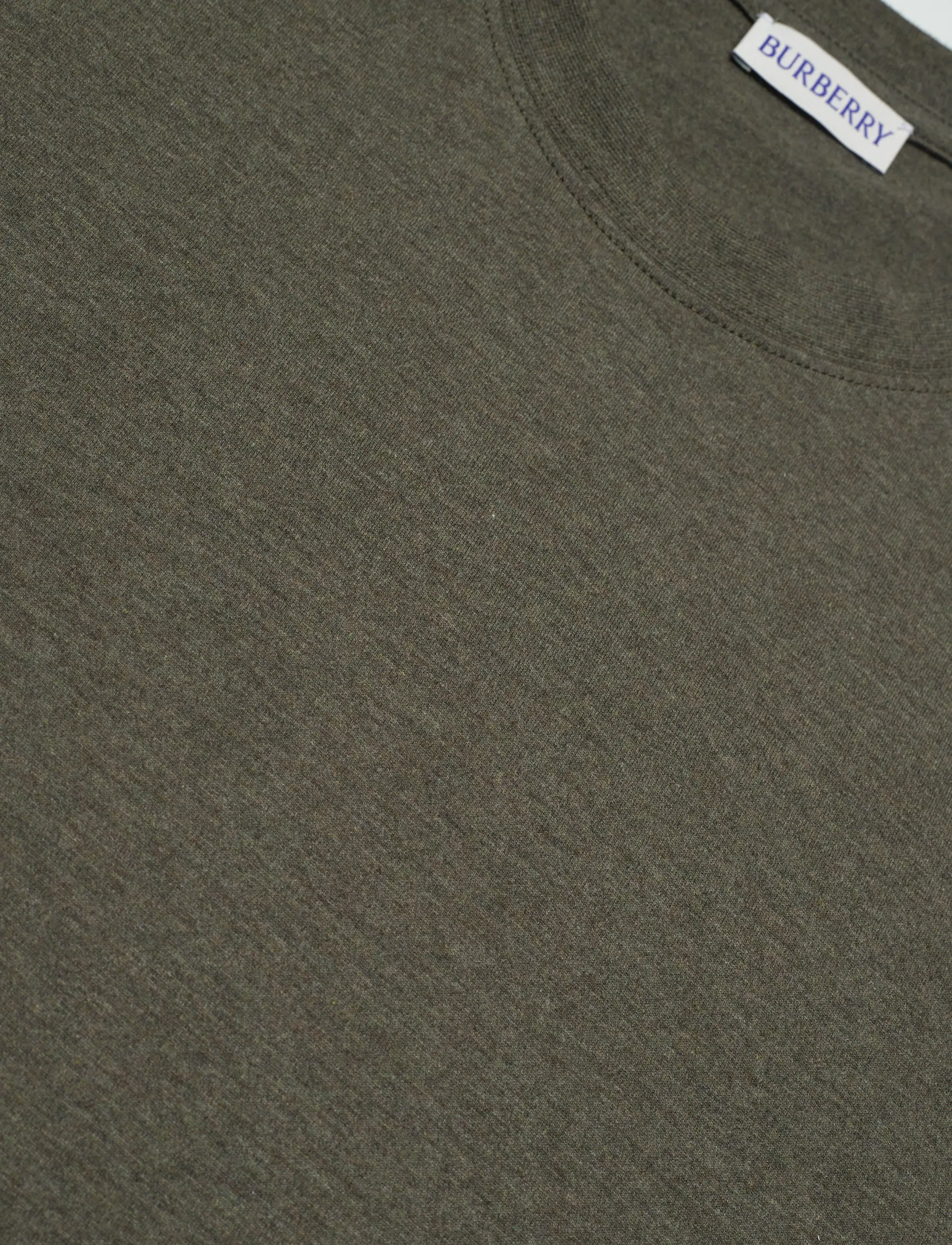 Burberry - ELLISON CHK TR - lühikeste varrukatega t-särgid - dark green melange - 5