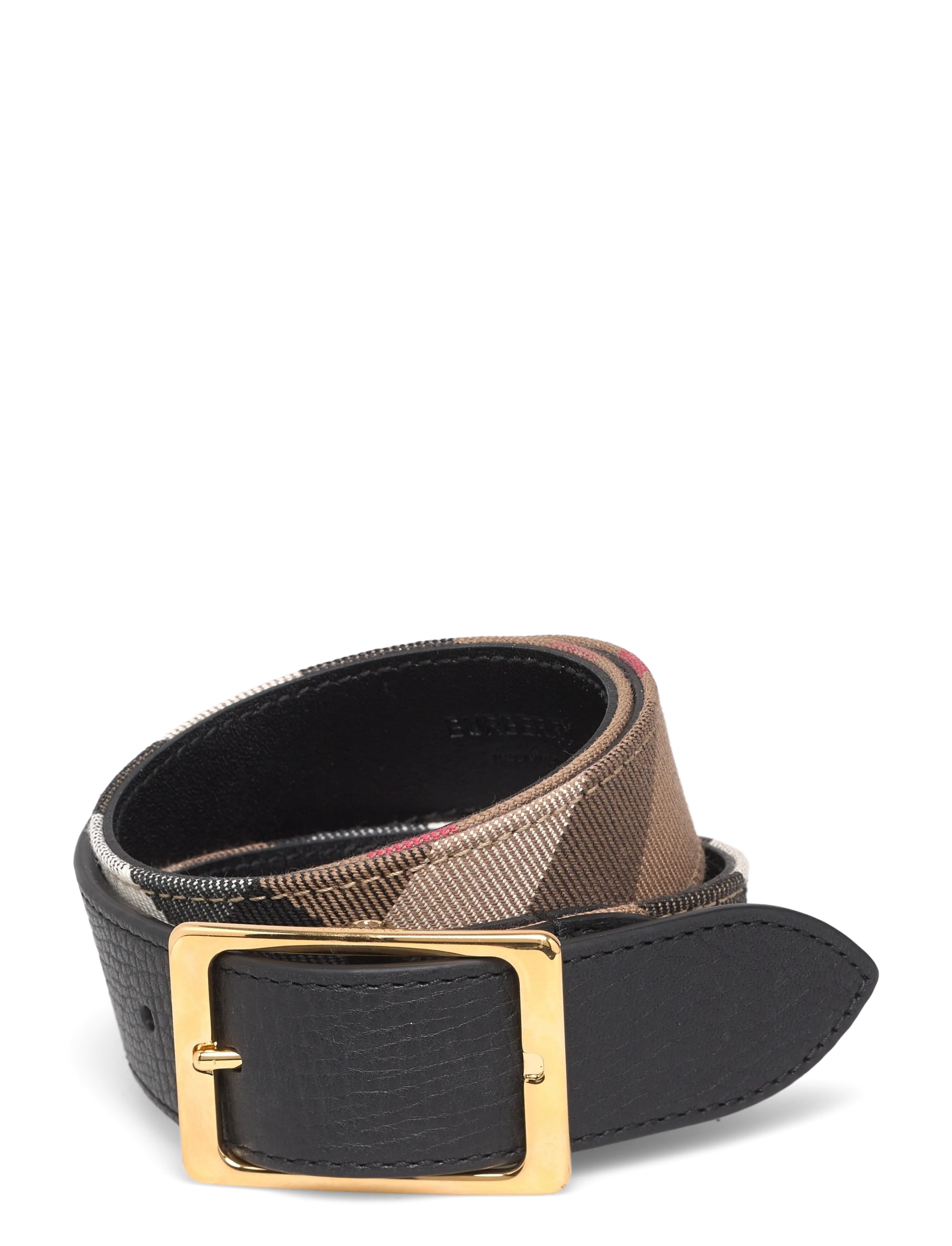 Burberry LB REVERSIBLE30 HSC - Paski - HOUSECHECK / BLACK / beige
