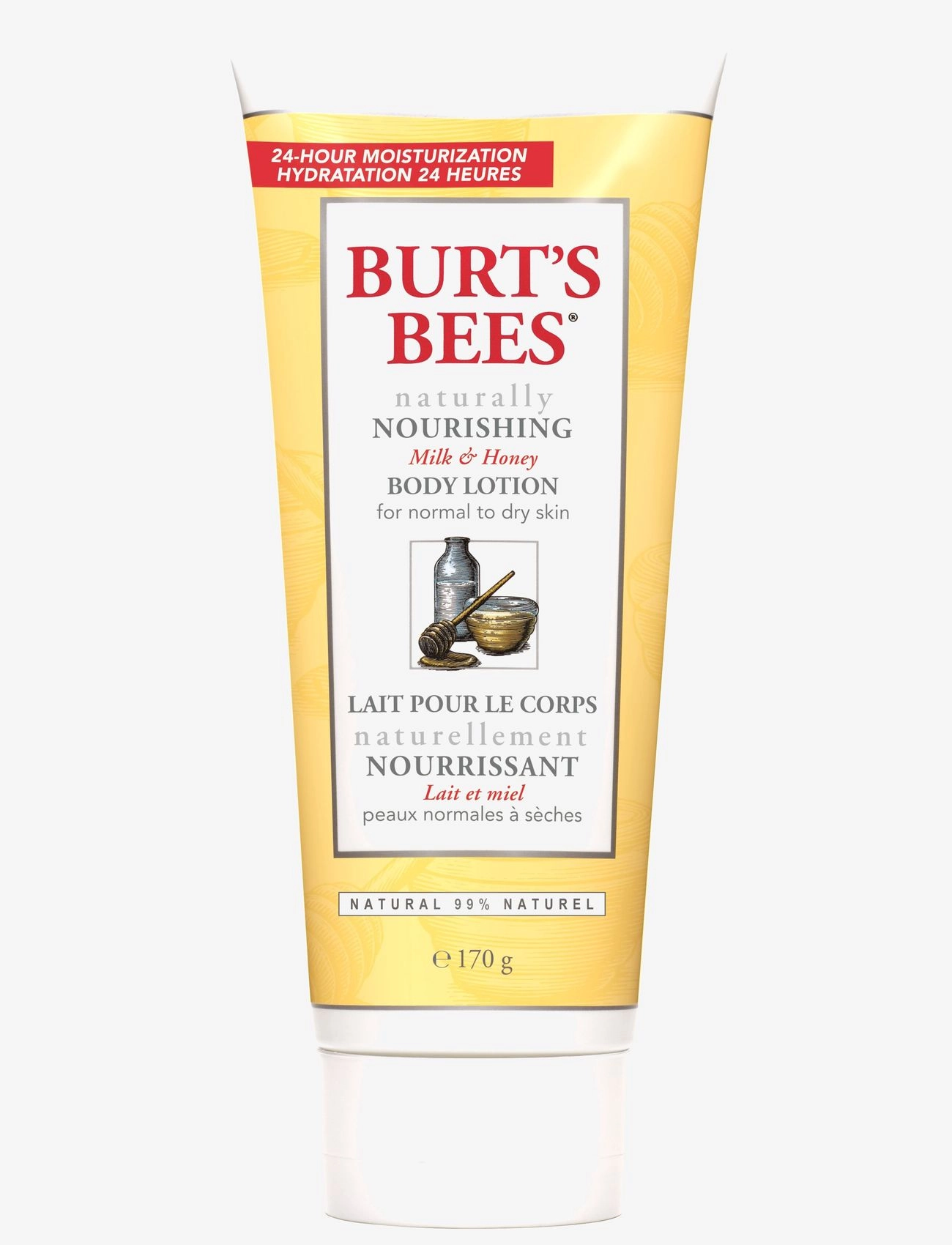 Burt's Bees Body Lotion - Milk & Honey (6 fl oz / 175ml) - Ilutooted meestele - N/A / clear