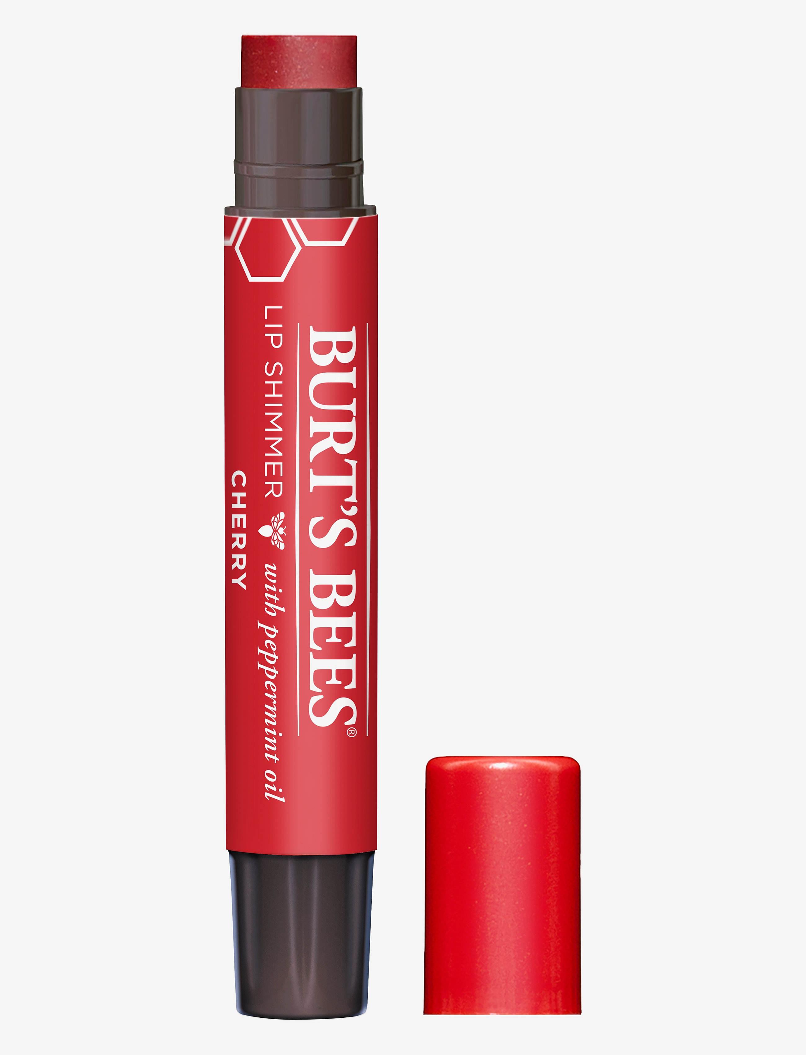 Burt's Bees Lip Shimmer - Cherry (.09 oz / 2.6g) - Smink - CHERRY / red