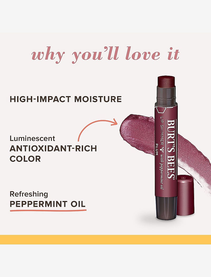 Burt's Bees - Lip Shimmer - Plum (.09 oz / 2.6g) - makeup - plum - 5