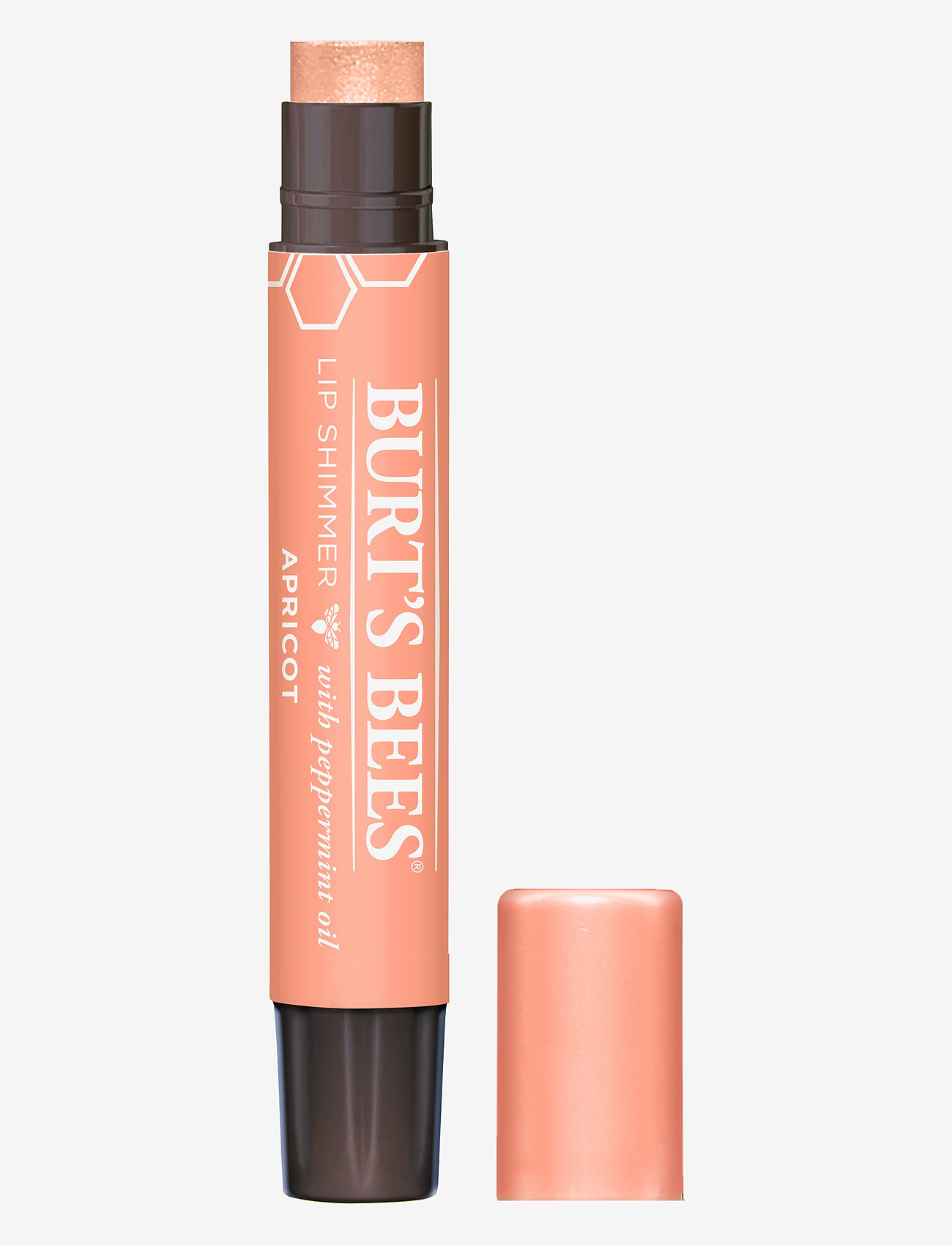 Burt's Bees - Lip Shimmer - Apricot (.09 oz / 2.6g) - valmiina treffi-iltaan - apricot - 1