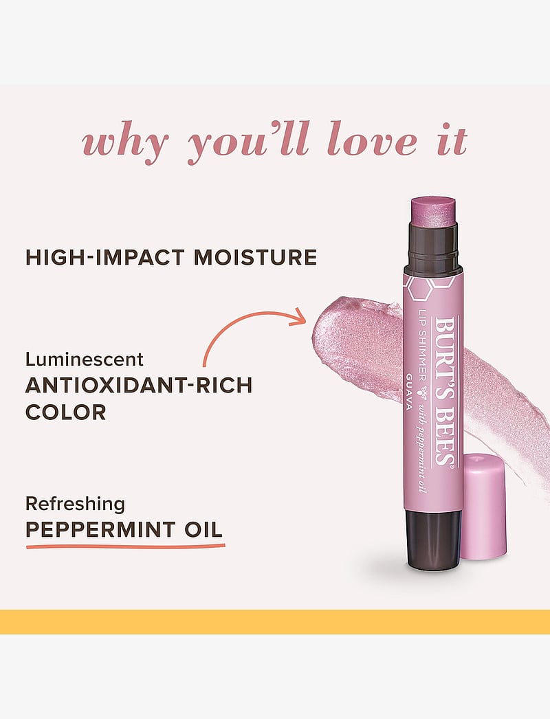 Burt's Bees - Lip Shimmer - Guava (.09 oz / 2.6 g) - makeup - guava - 4