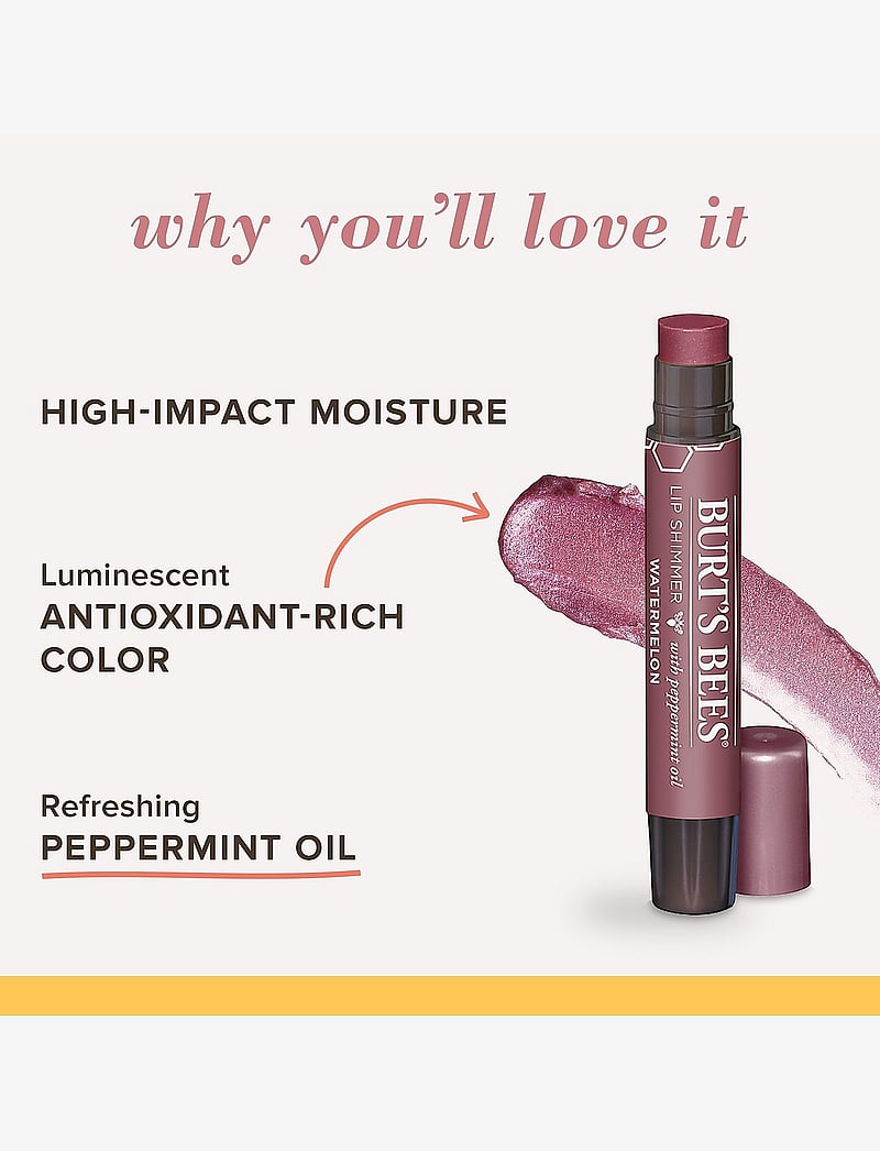Burt's Bees - Lip Shimmer - Watermelon - makeup - watermelon - 4