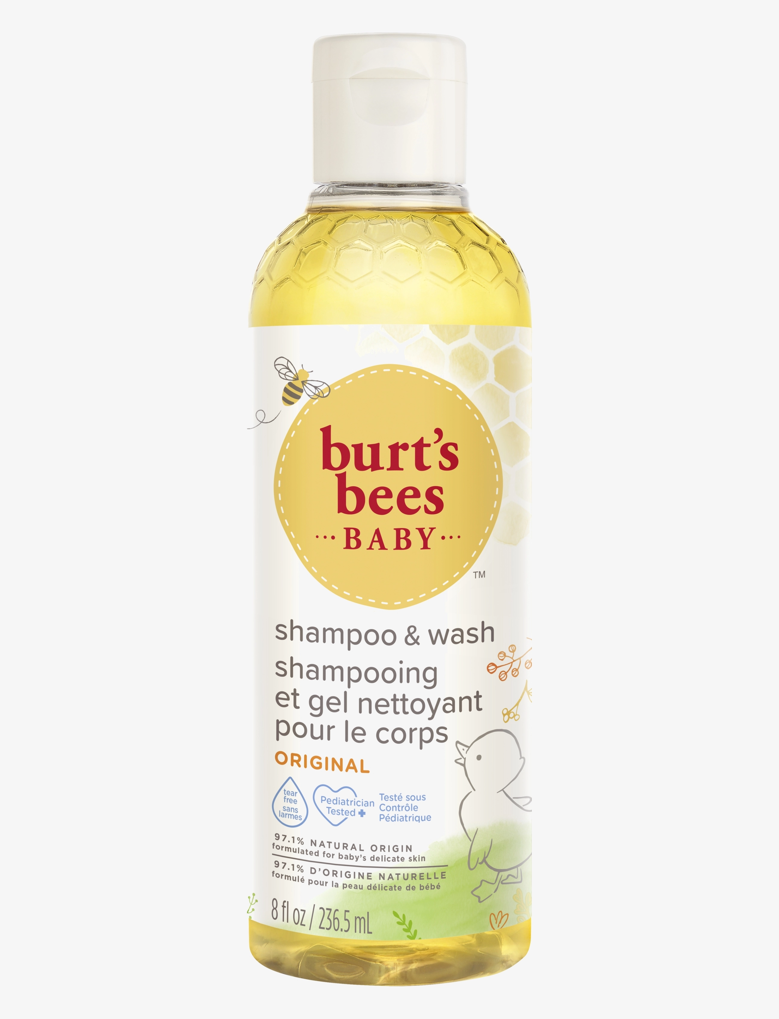 Burt's Bees Baby Bee Shampoo & Body Wash (8 fl oz / 235 ml) - Beebitooted - N/A / clear
