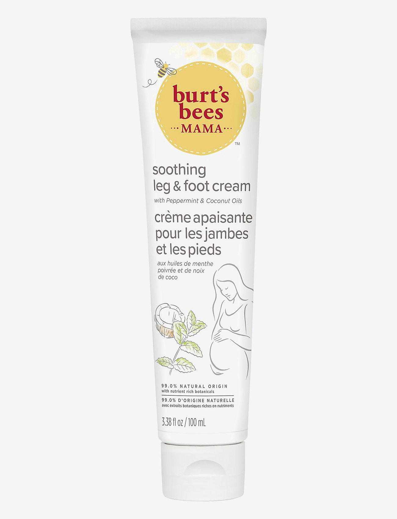 Burt's Bees - Leg and Foot Cream with Peppermint - fotkrem - n/a - 1