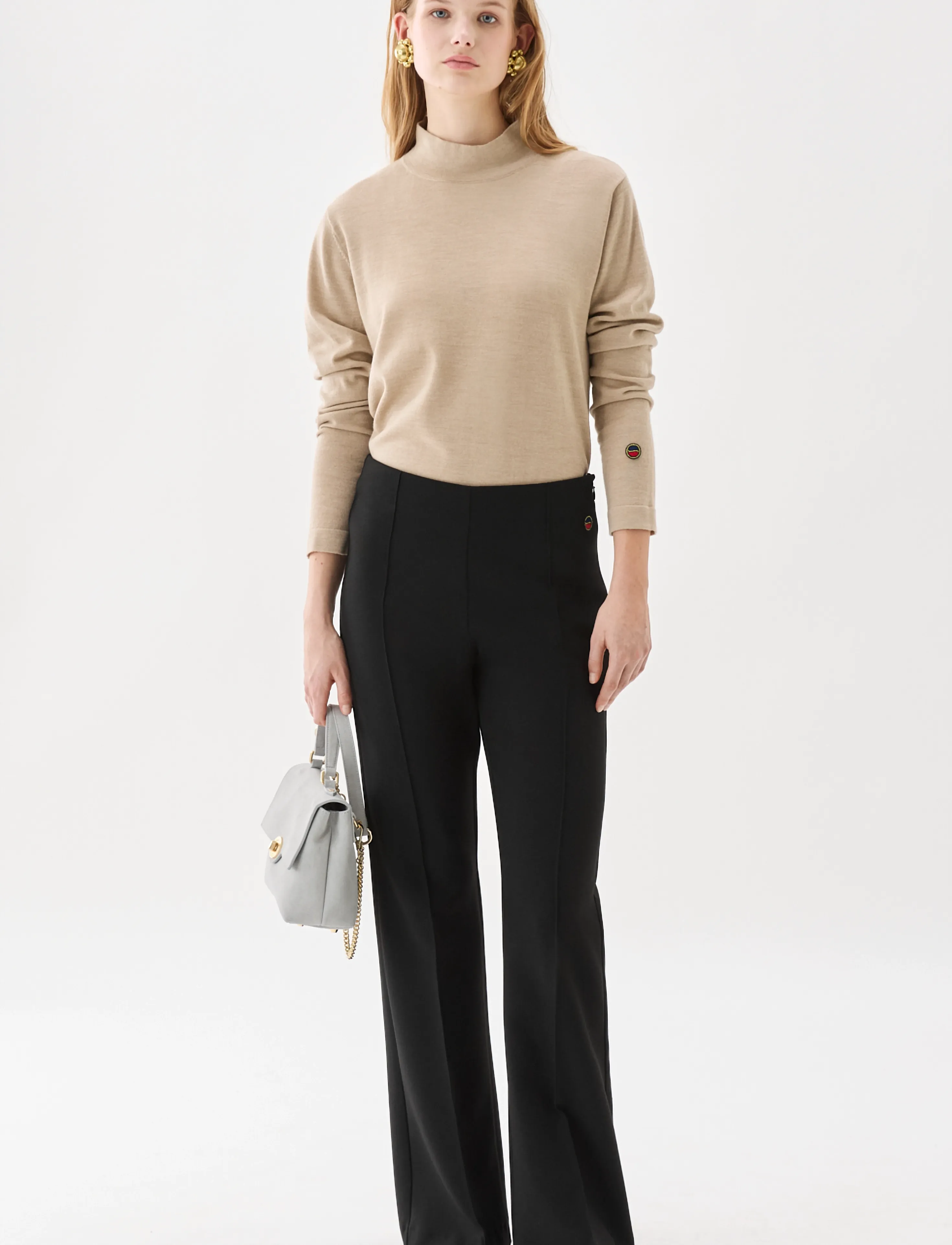 BUSNEL KARIN trouser - Modetrender - BLACK / black