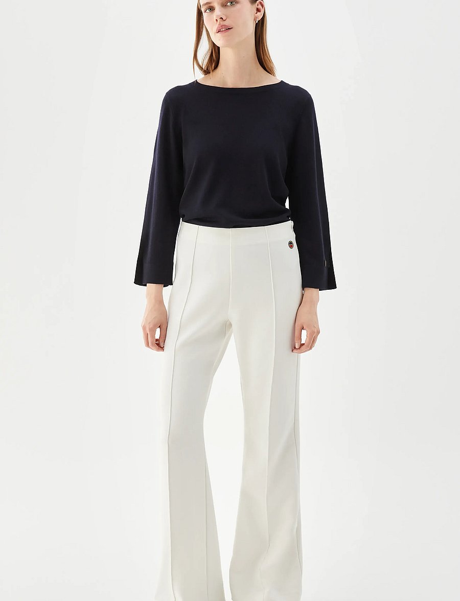 BUSNEL - KARIN trouser - alt laiad püksid - ecru - 0