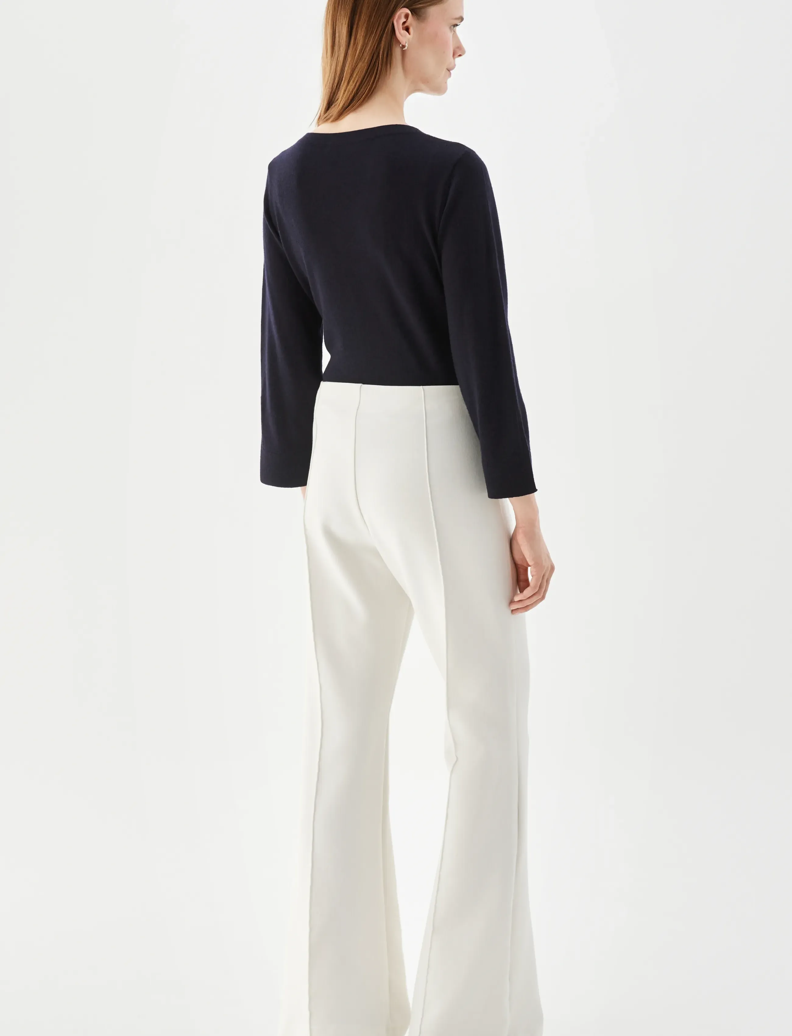 BUSNEL - KARIN trouser - flare bukser - ecru - 3