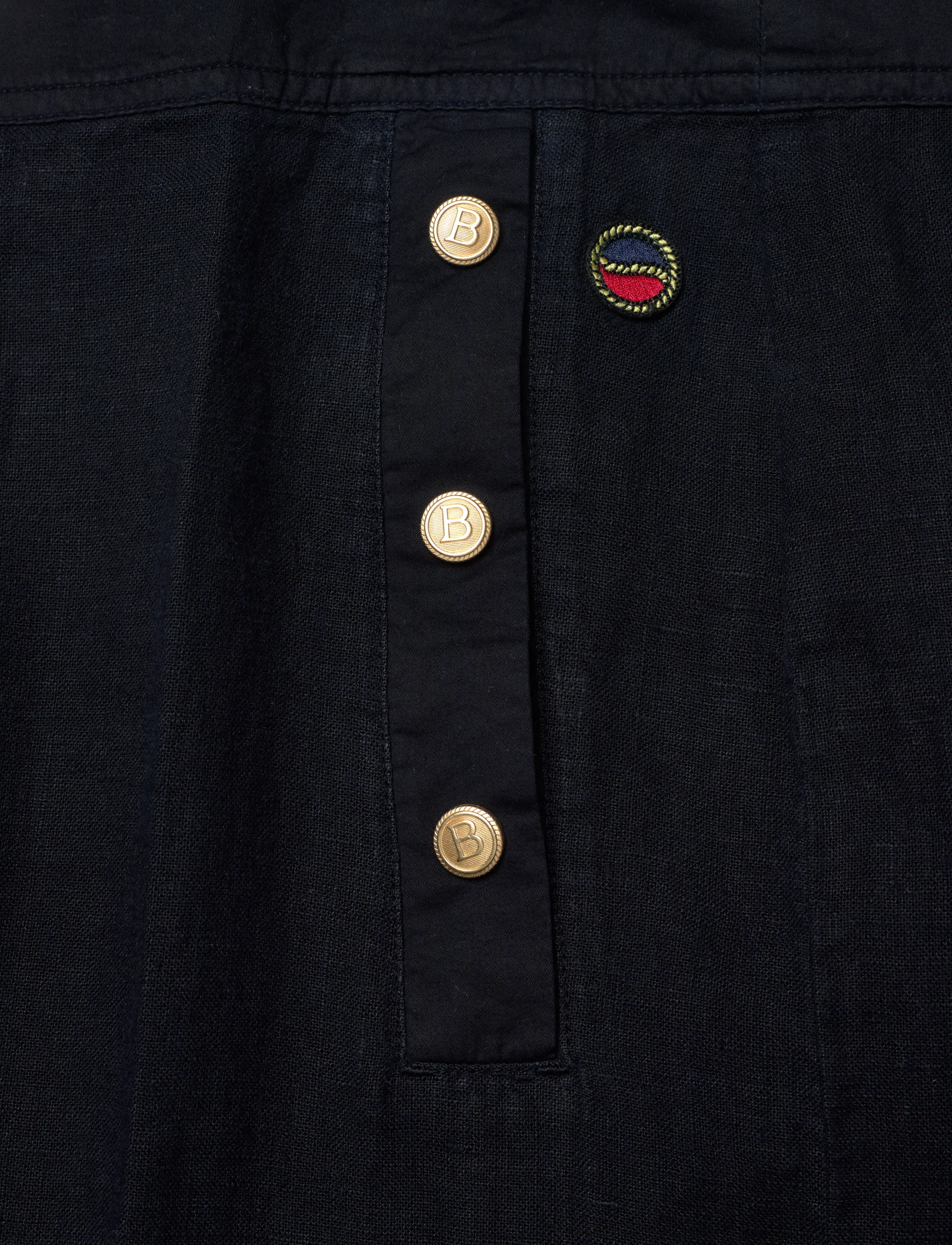 BUSNEL - PIM solid trouser - linen trousers - marine - 2