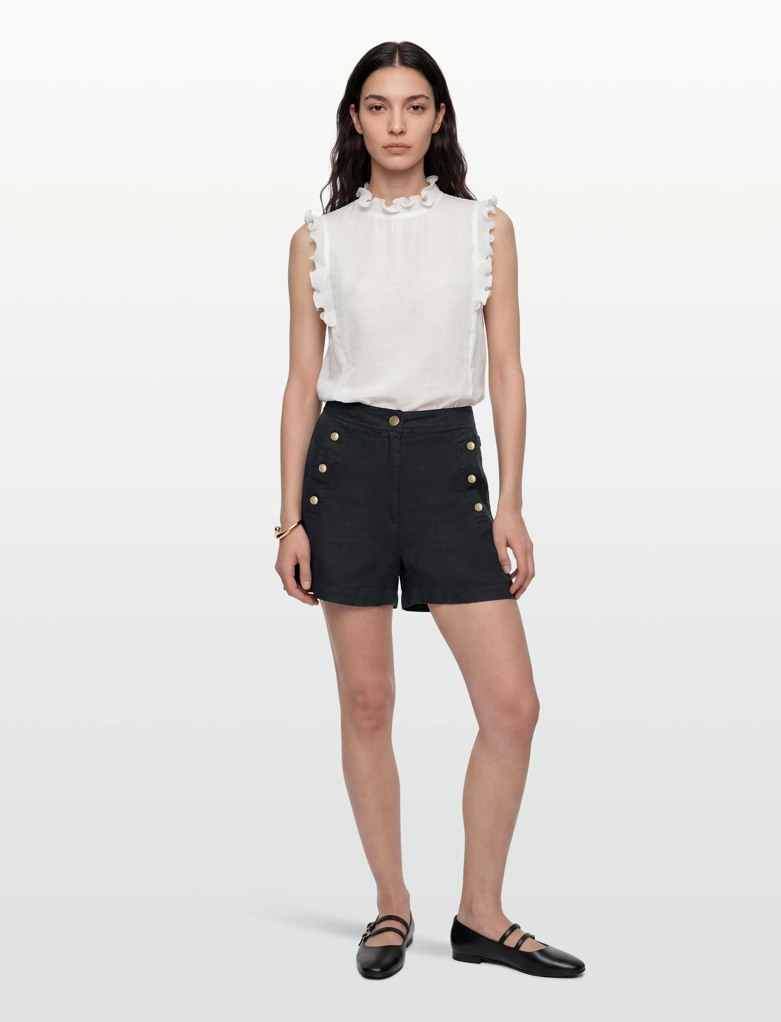 BUSNEL - PIXIE shorts - linased lühikesed püksid - marine - 0