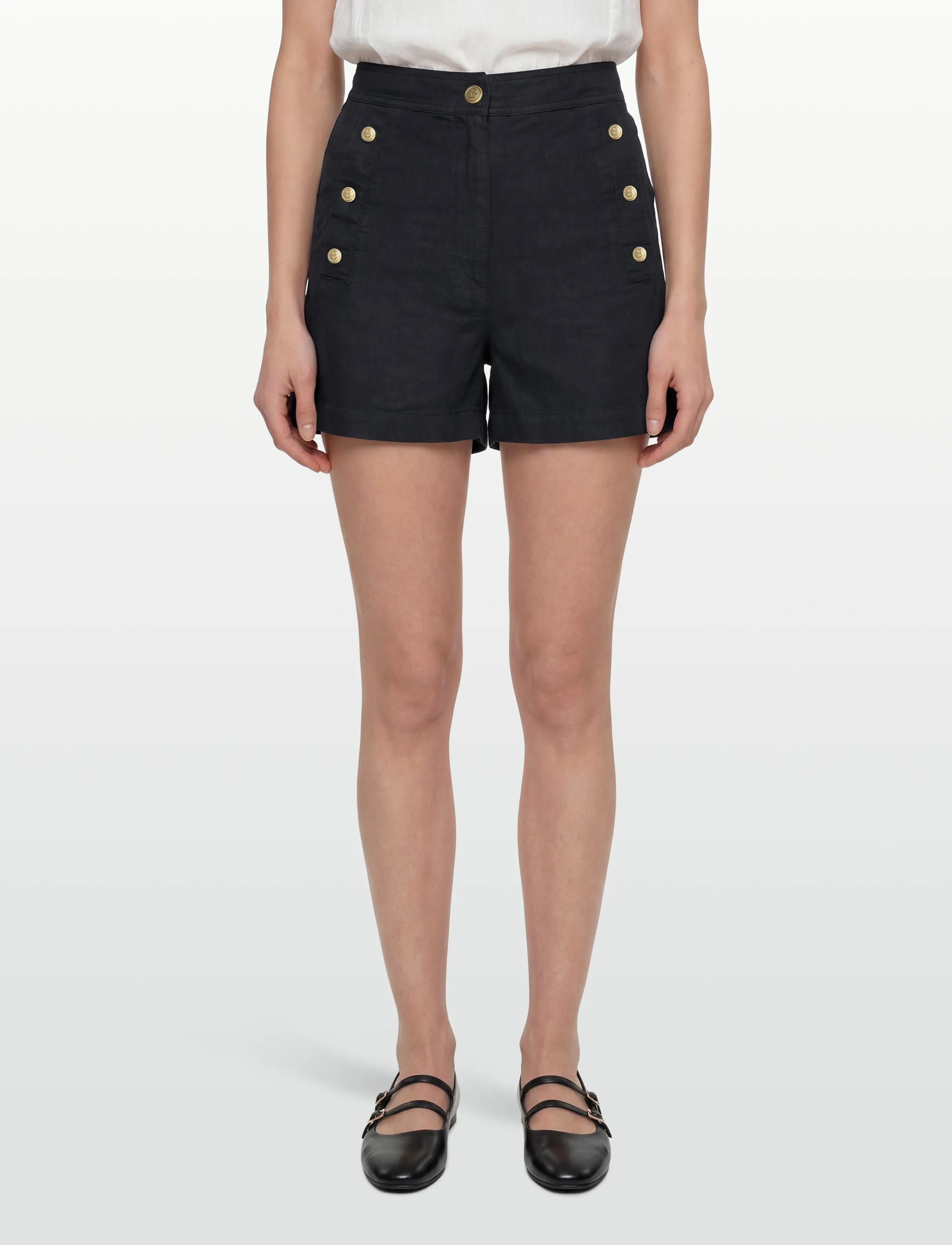 BUSNEL - PIXIE shorts - linased lühikesed püksid - marine - 3