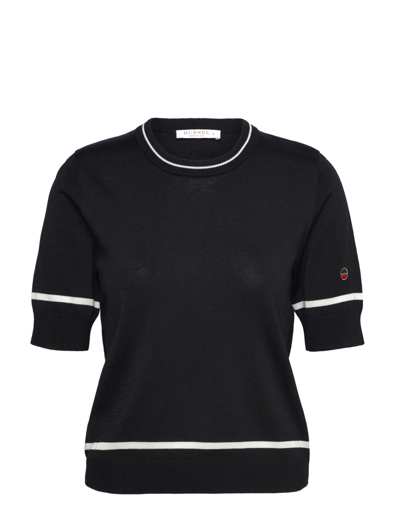 BUSNEL KARLA top - Kleidung - BLACK/ECRU / black