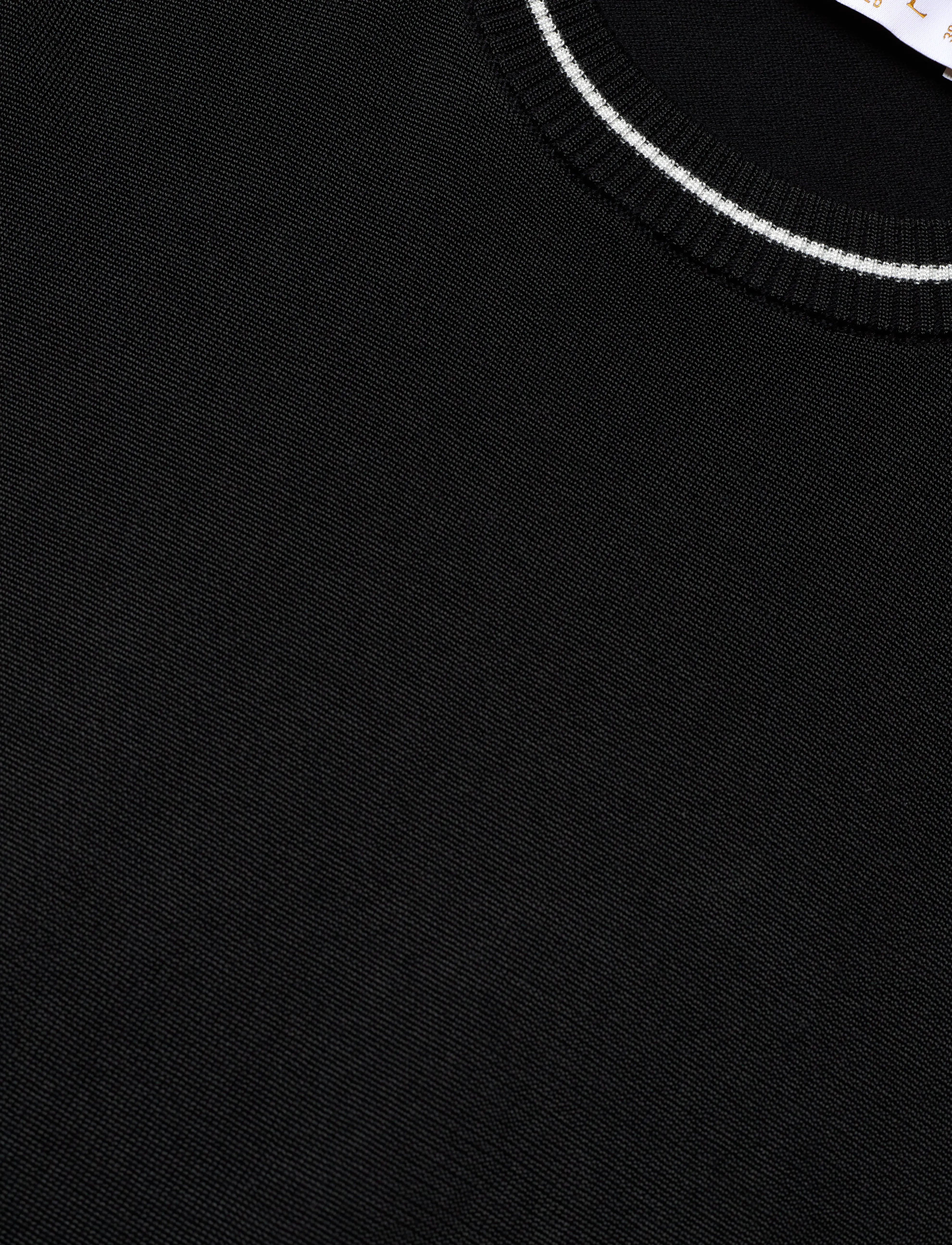 BUSNEL - KARLA top - t-shirts - black/ecru - 5
