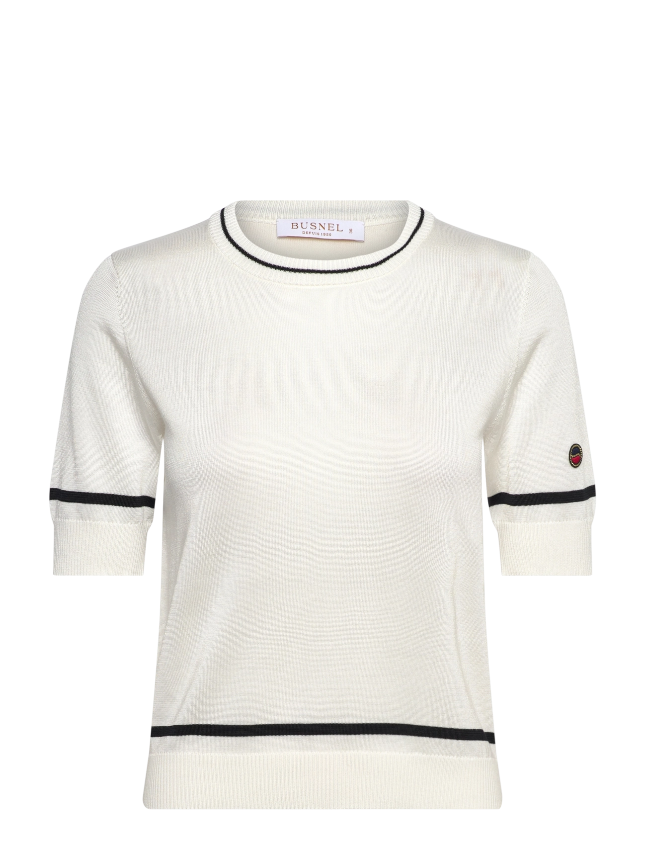 BUSNEL KARLA top - Kleidung - ECRU/BLACK / white