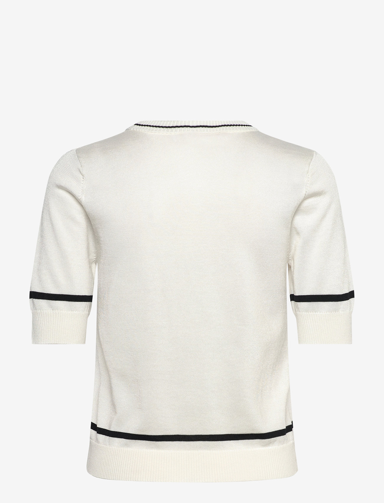 BUSNEL - KARLA top - t-shirts - ecru/black - 2
