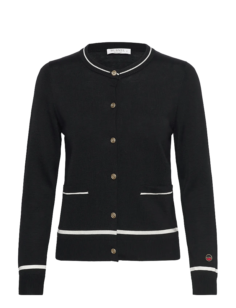BUSNEL - KIM cardigan - cardigans - black/ecru - 0