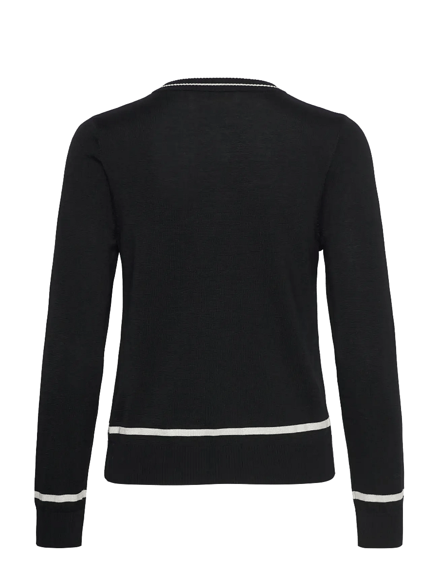 BUSNEL - KIM cardigan - cardigans - black/ecru - 1