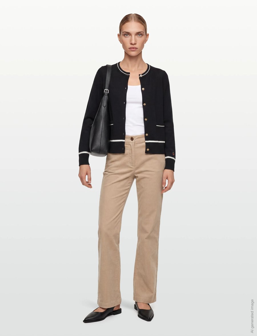 BUSNEL - KIM cardigan - kardiganid - black/ecru - 0
