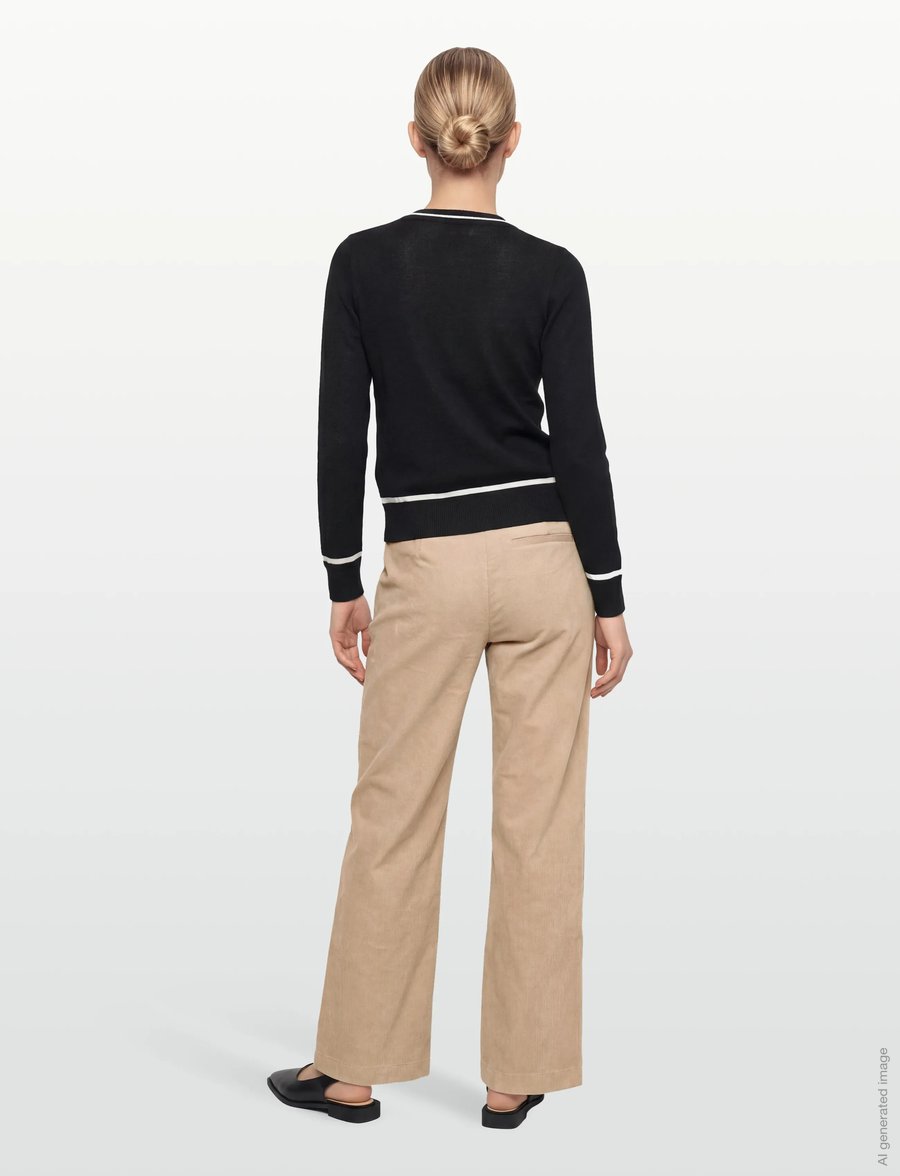 BUSNEL - KIM cardigan - kardiganid - black/ecru - 4