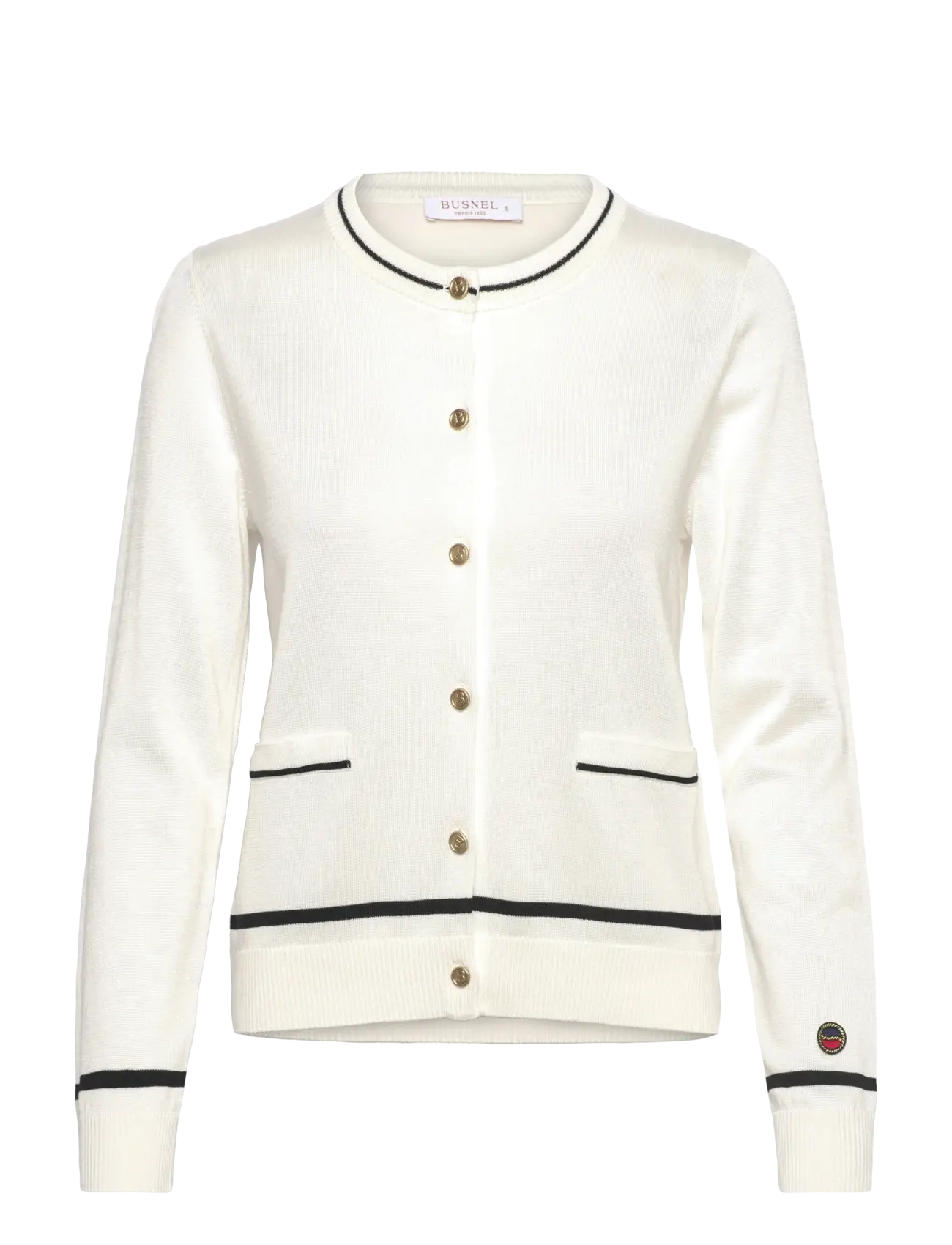 BUSNEL KIM cardigan - Busnel - ECRU/BLACK / cream