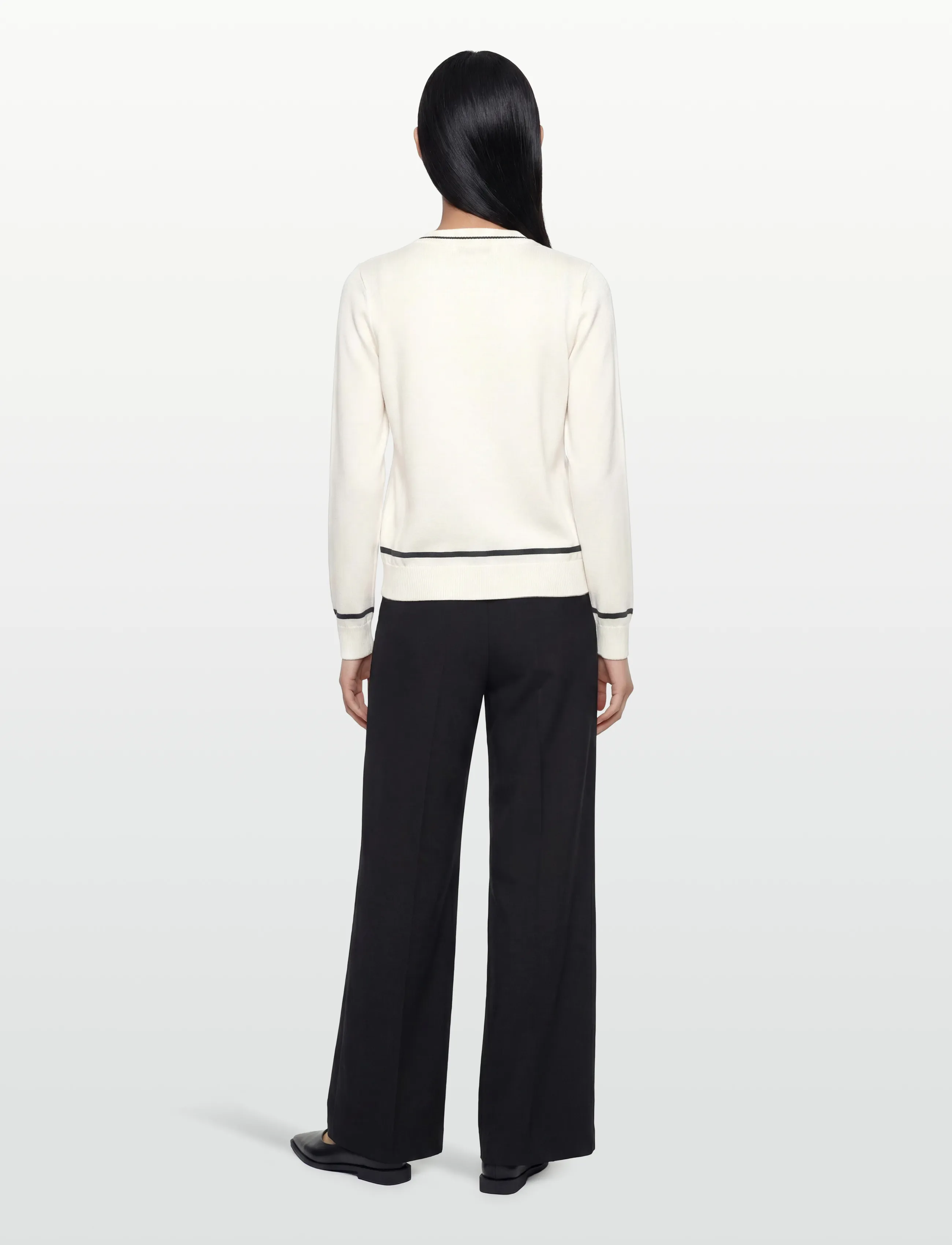 BUSNEL - KIM cardigan - koftor - ecru/black - 4