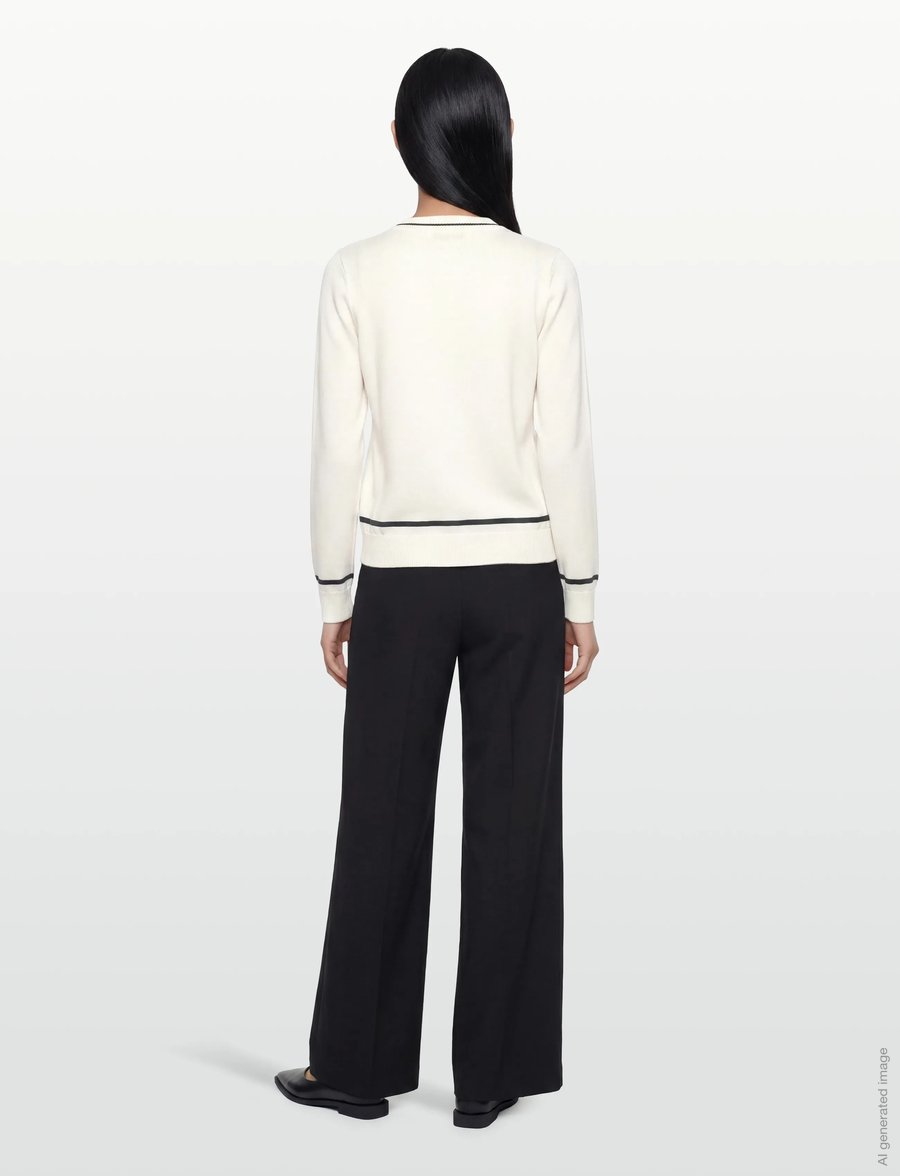 BUSNEL - KIM cardigan - cardigans - ecru/black - 4