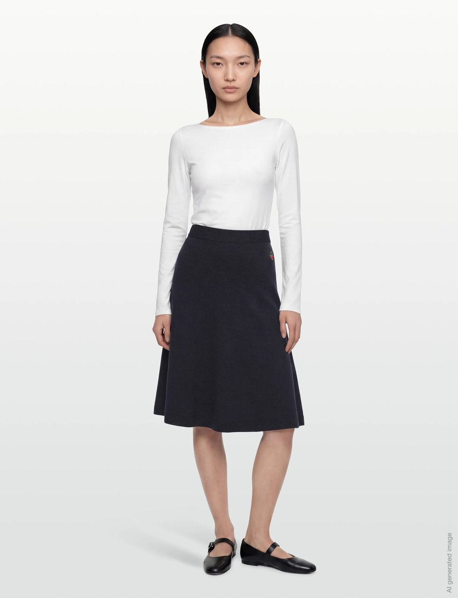 BUSNEL - MAJA skirt - midi-röcke - marine - 0