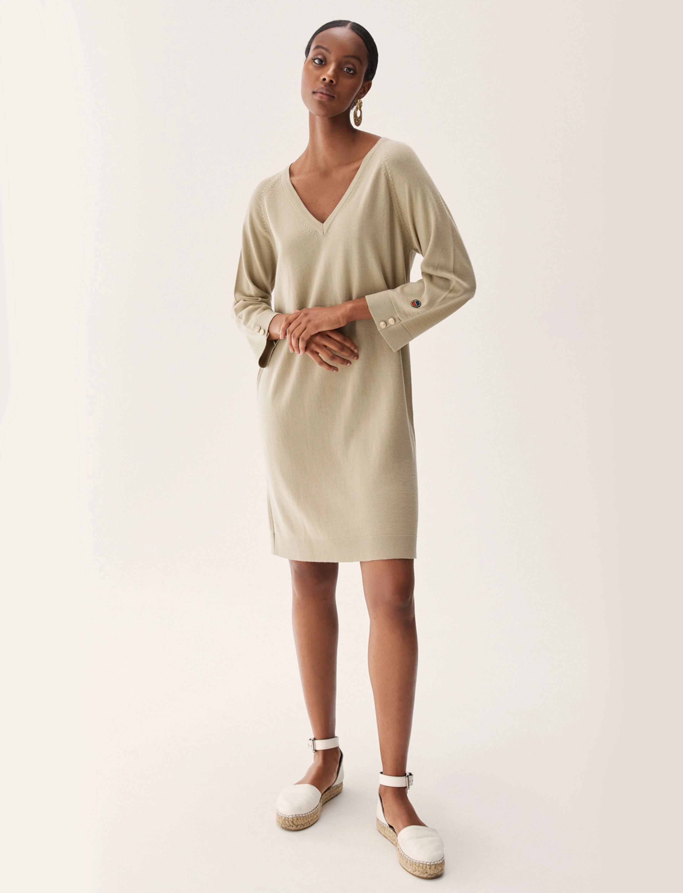 BUSNEL - Carma dress - khaki beige - 4