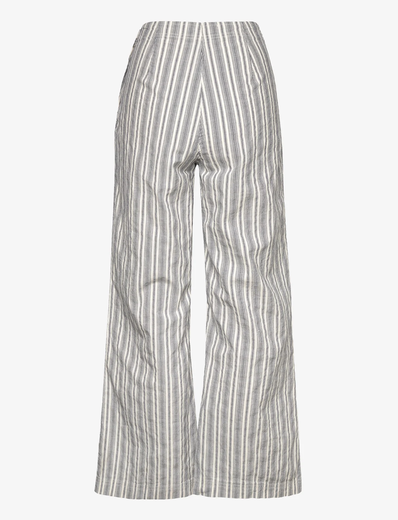 BUSNEL - PETUNIA trousers - plačios kelnės - ocean blue stripe - 1