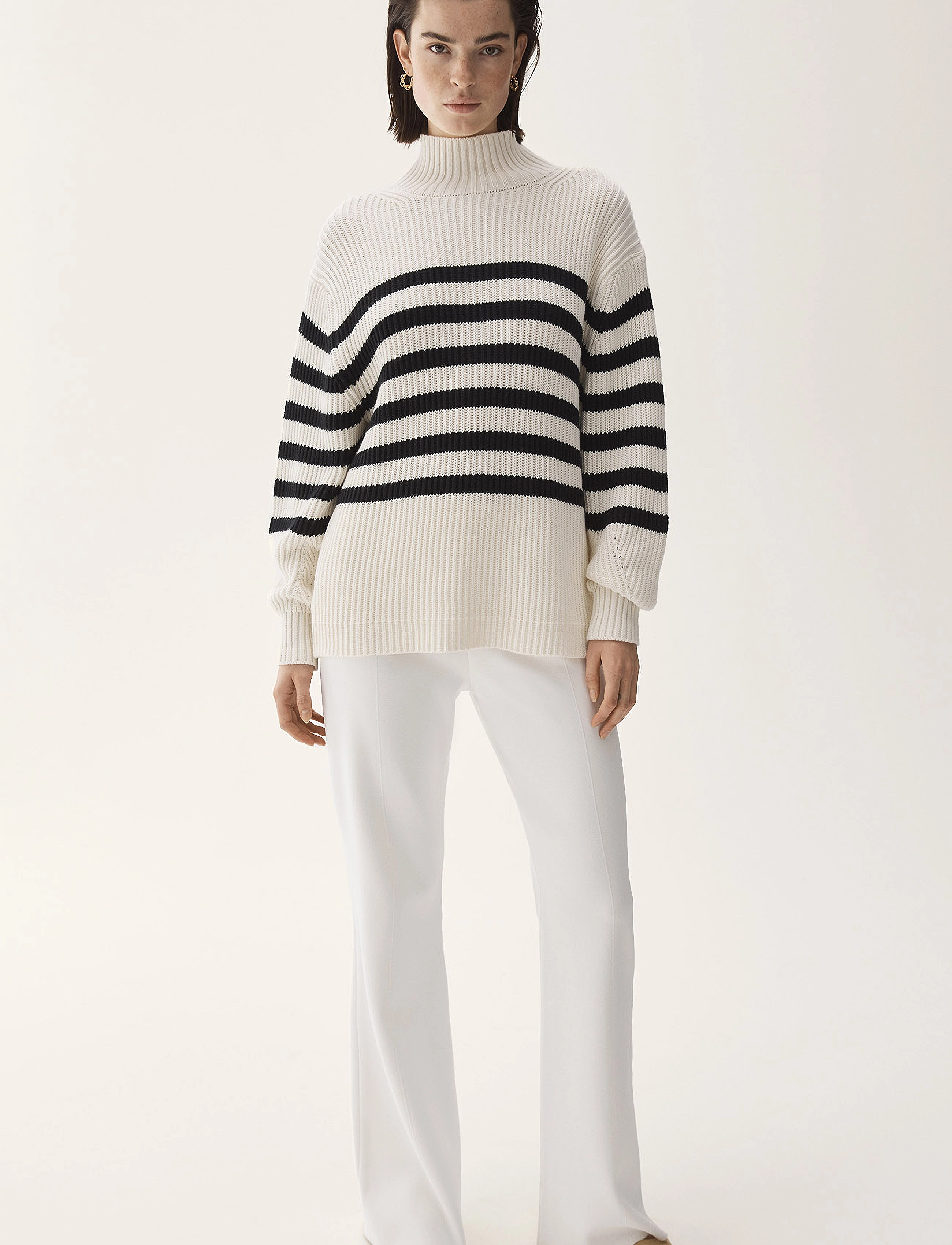 BUSNEL - VIVEKA sweater - ecru/black - 2