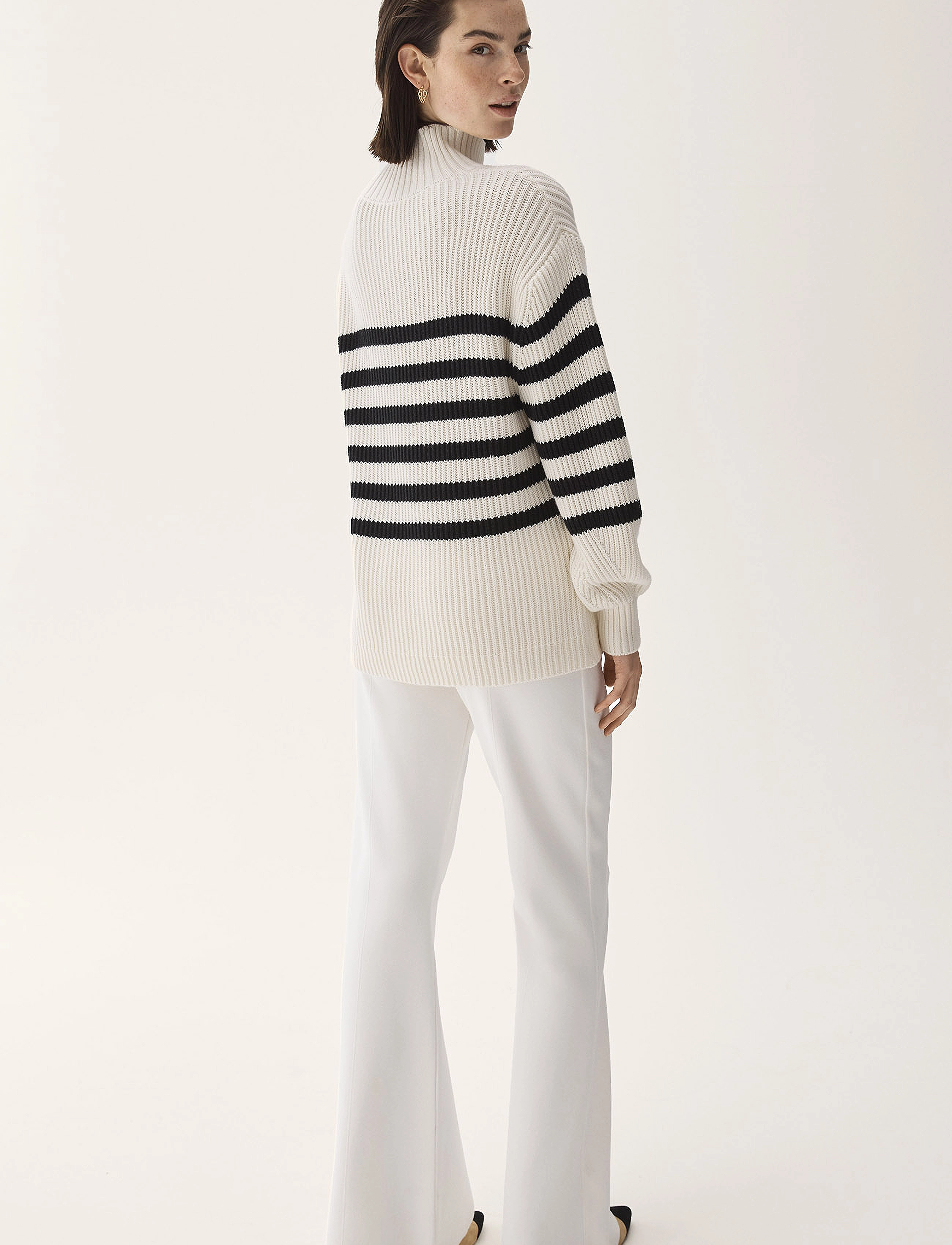 BUSNEL - VIVEKA sweater - ecru/black - 3