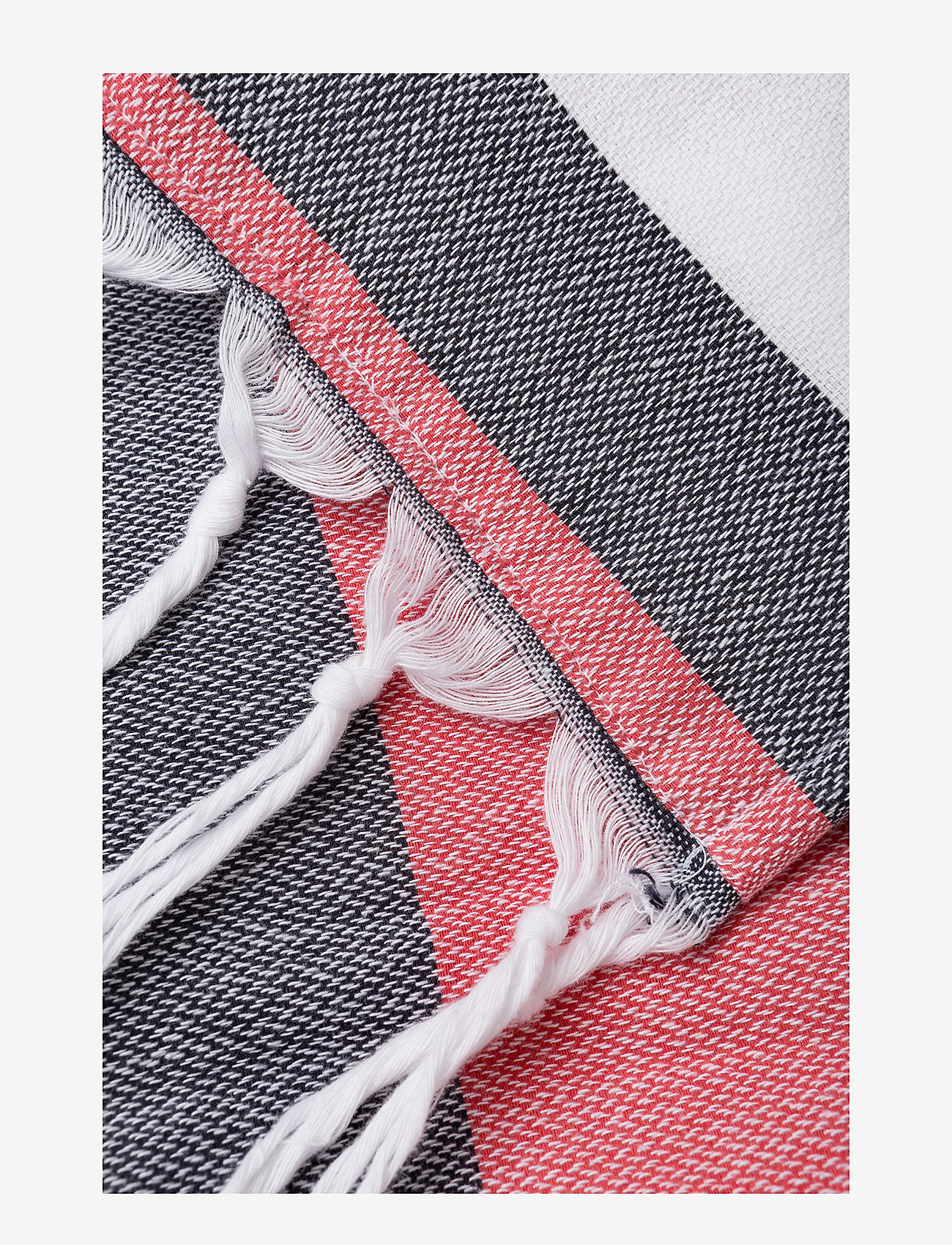 BUSNEL - Hammam Towel - white/light red/marin - 2